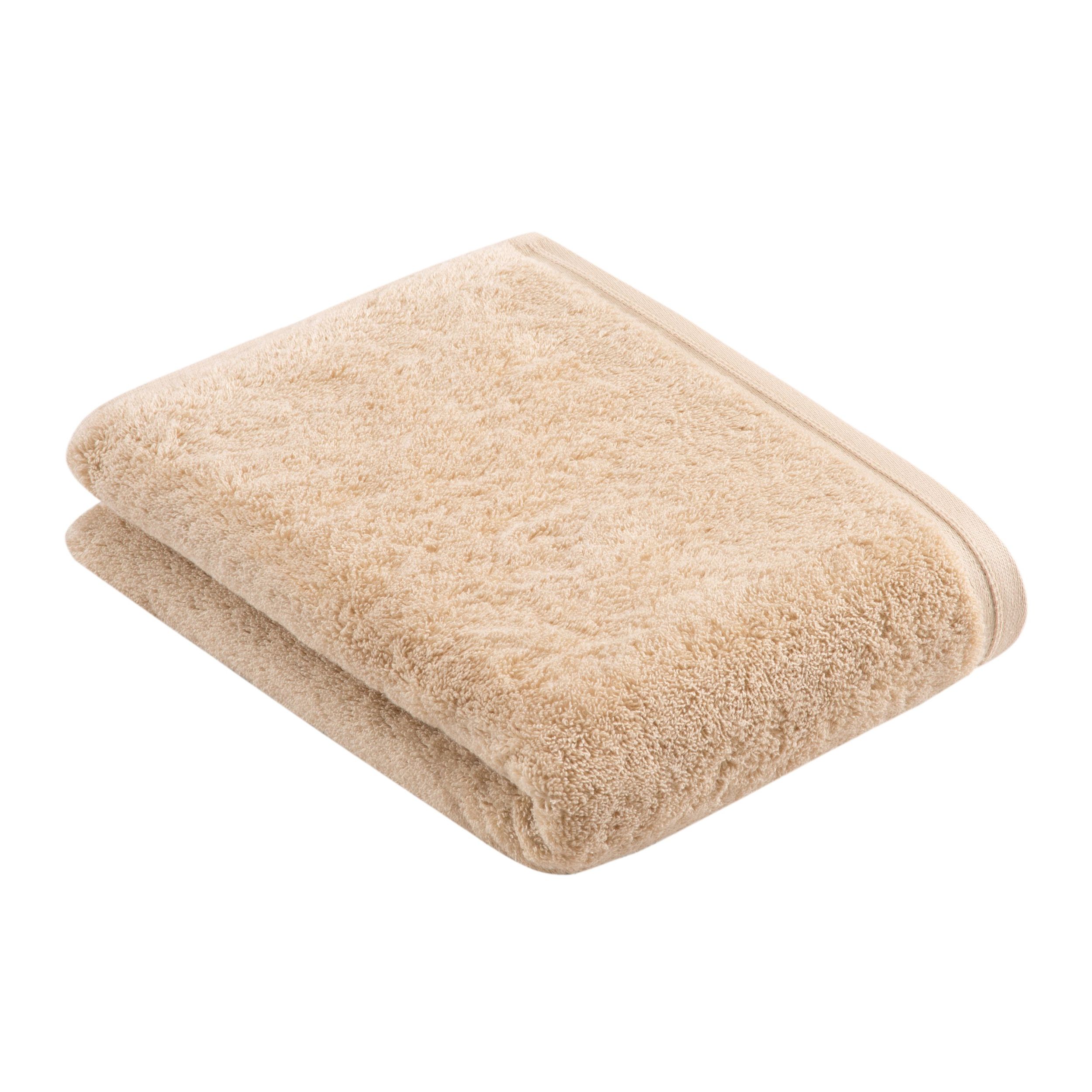 Duschtuch Vegan Life von Vossen als Freisteller in beige