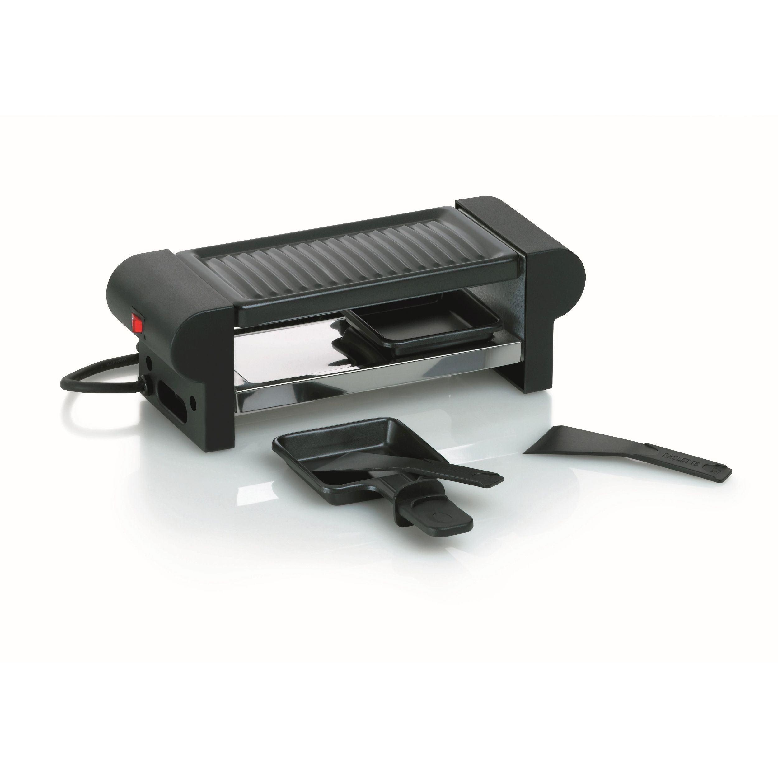 Raclette Bernina Kela schwarz Freisteller 