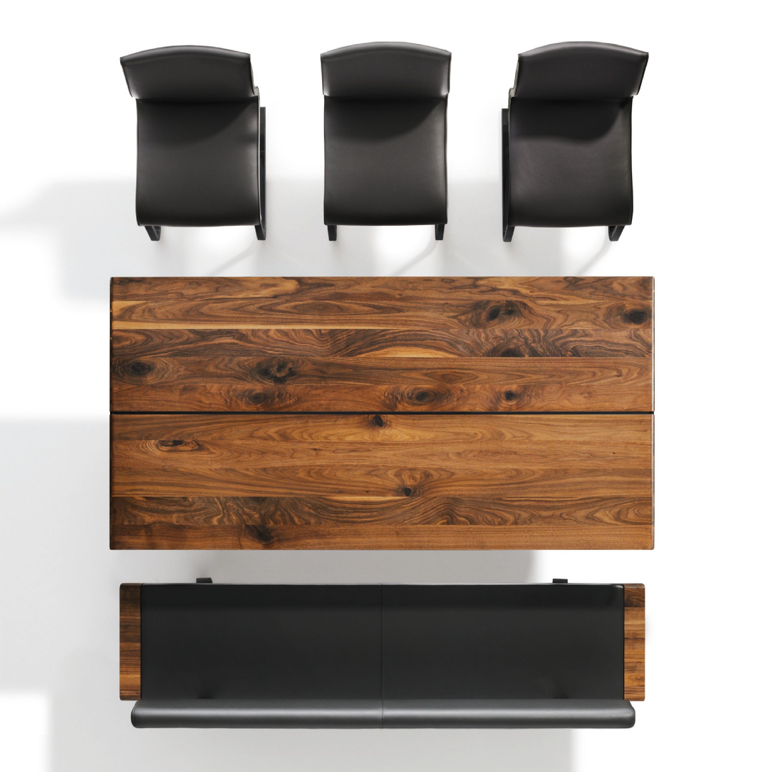 Tisch Nox in Nussbaum von Team 7