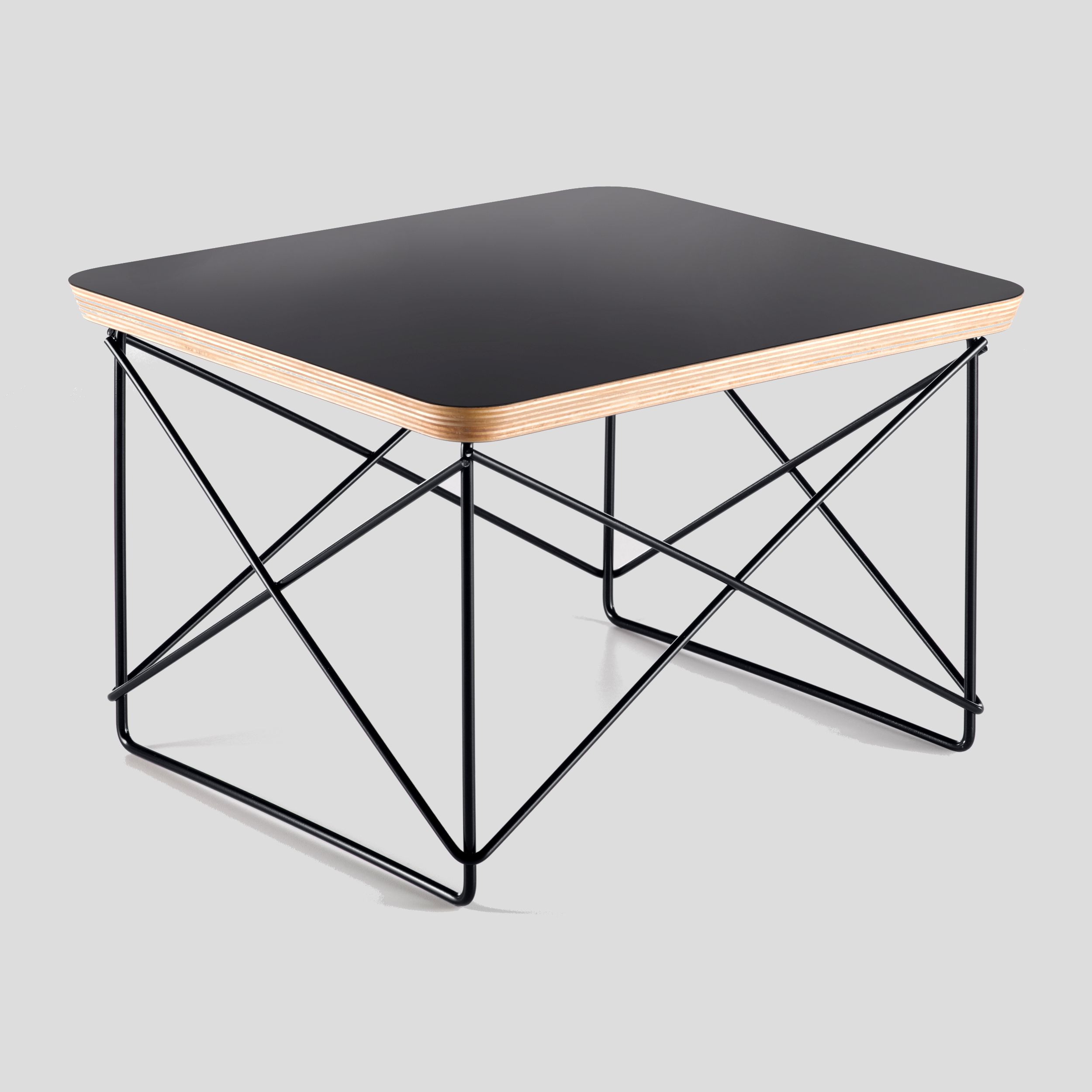 Beistelltisch Occasional Table Vitra Platte und Gestell schwarz Freisteller