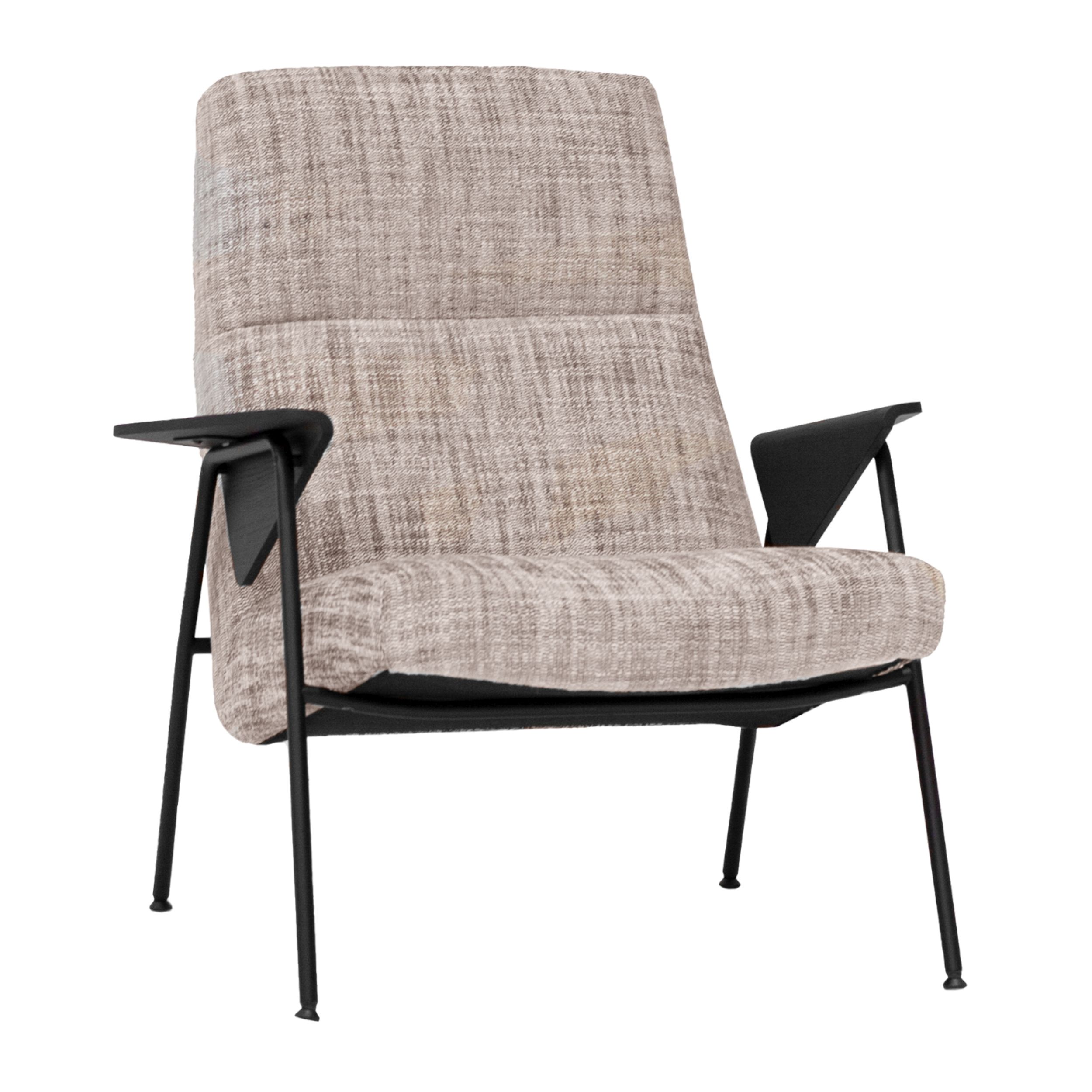 Sessel Votteler Chair von Walter Knoll in grau als Freisteller.