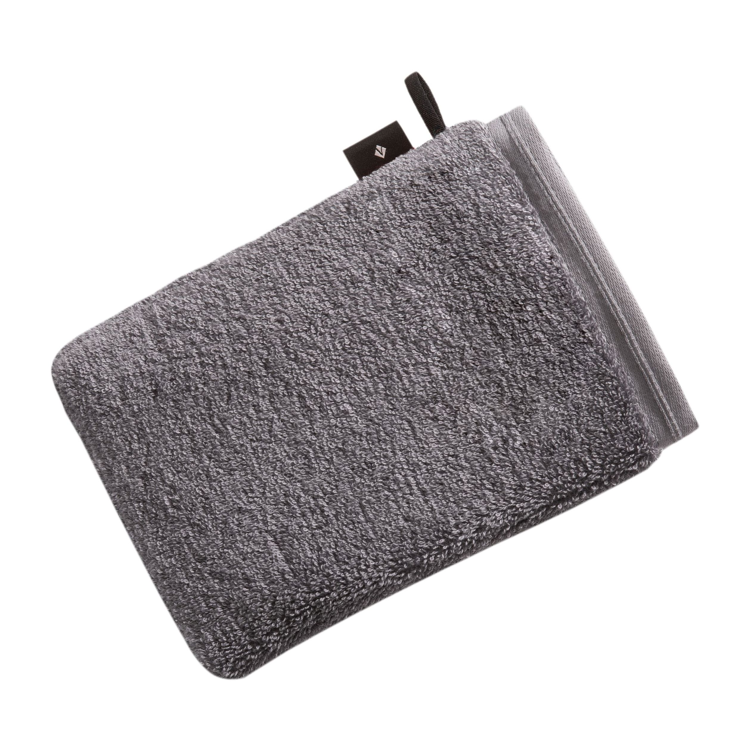 Waschhandschuh Vegan Life grau Freisteller