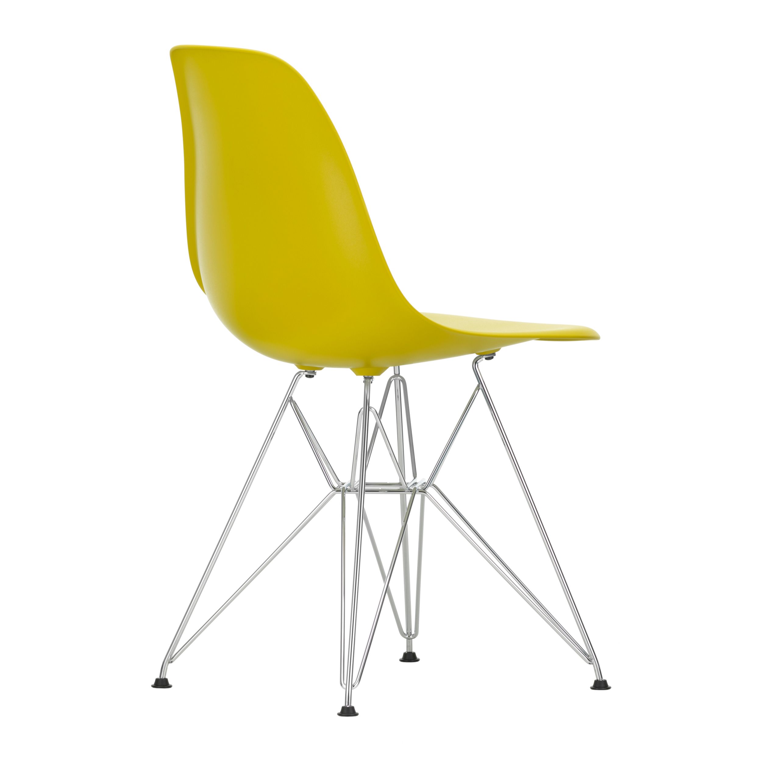 Schalenstuhl Eames von Vitra in gelb als Freisteller 01