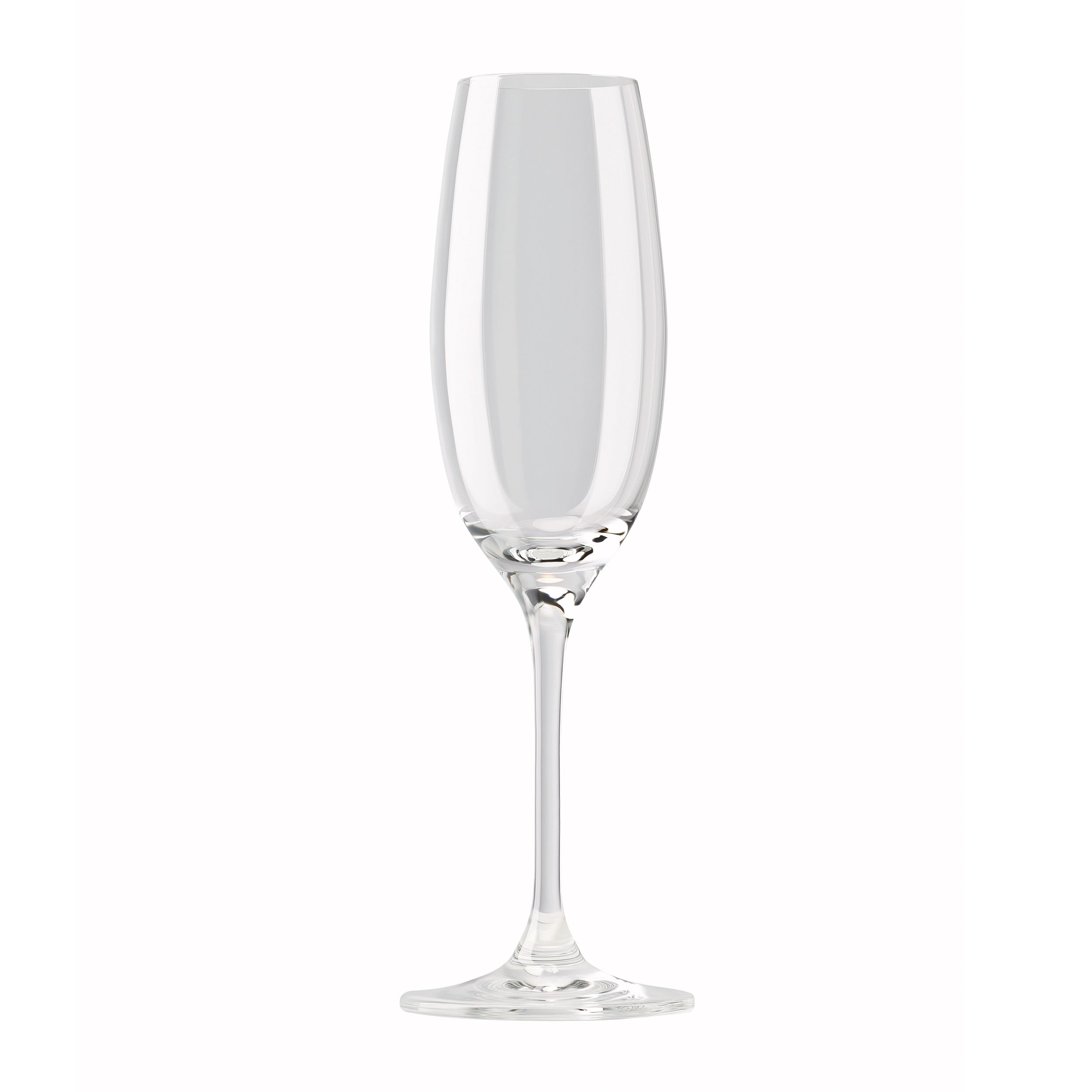 Zeitloses Champagnerglas von Rosenthal Divino mit weissem Hintergrund. 
