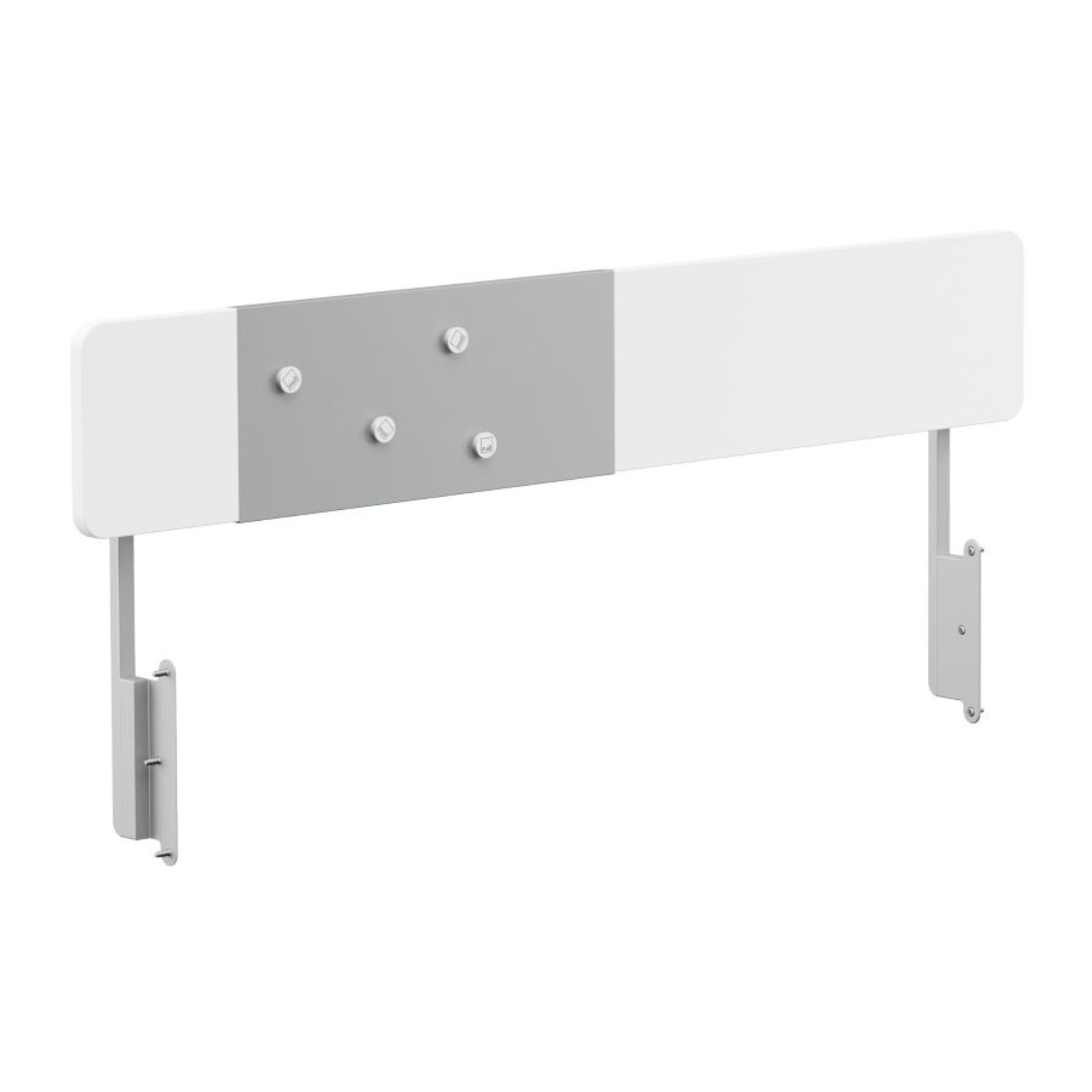 Schreibtisch Champion left von Moll in weiss als Detailbild Panel