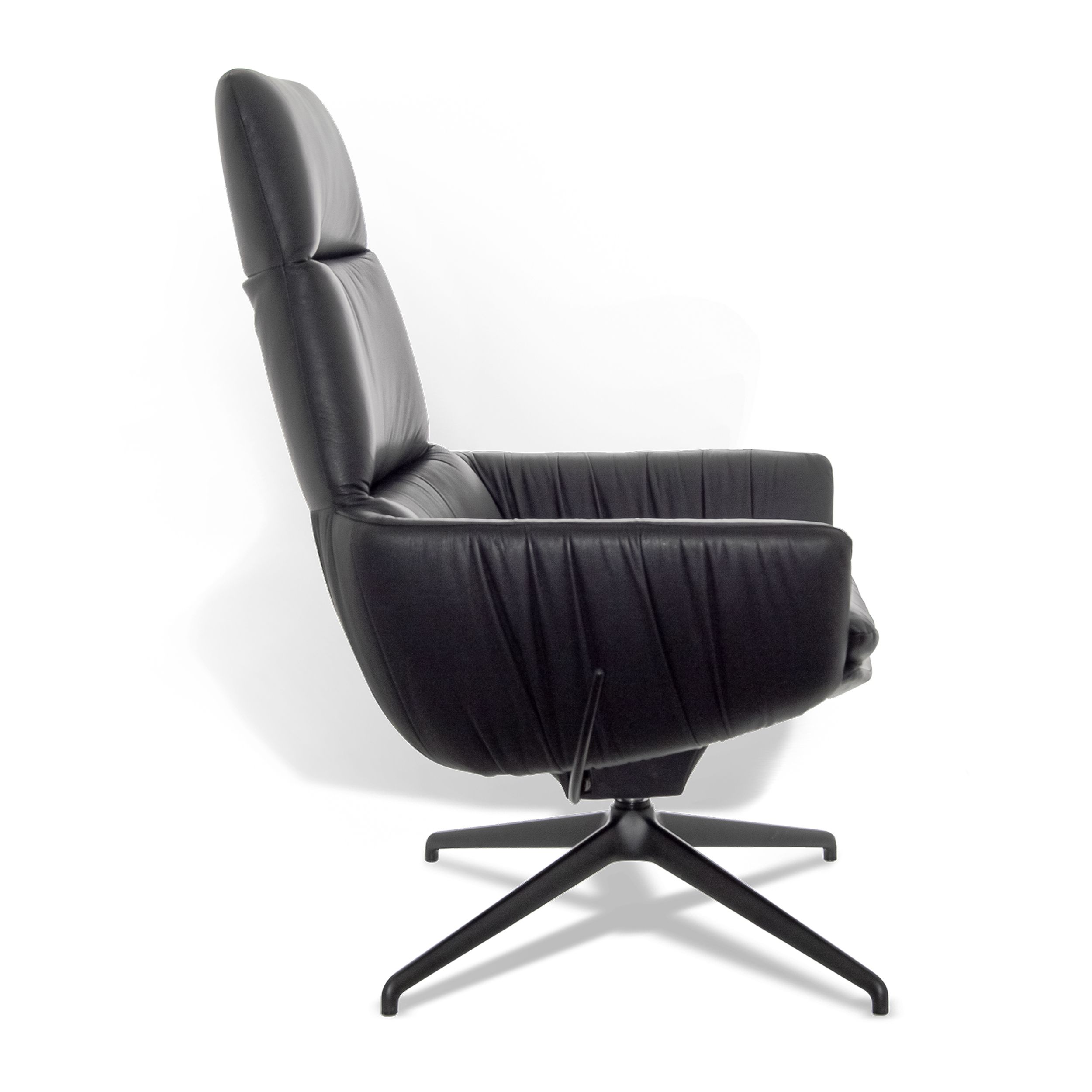 Relaxsessel Faye Casual Lounge von KFF in schwarz weitere Seitenansicht