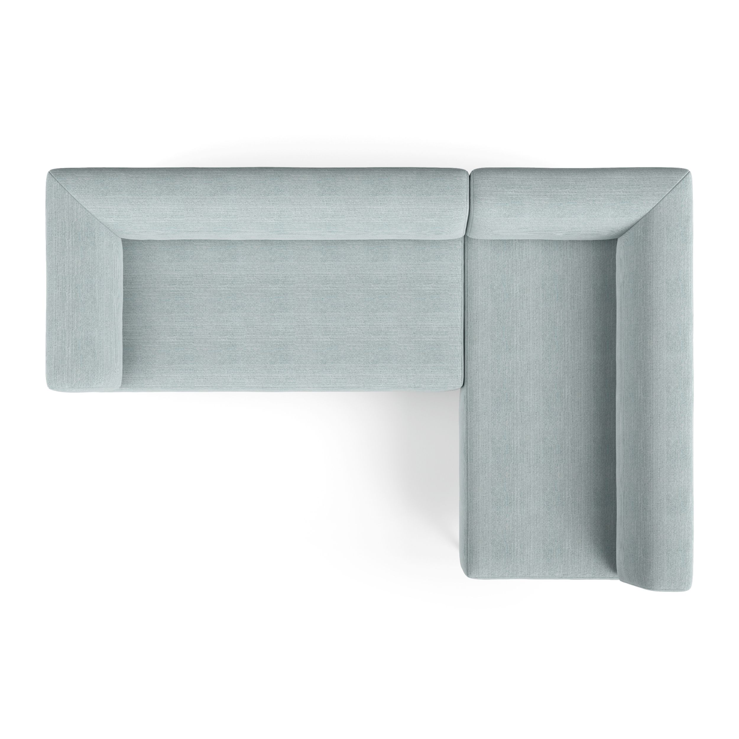 Sofa Collection Freistil 185 in blau als Freisteller von oben