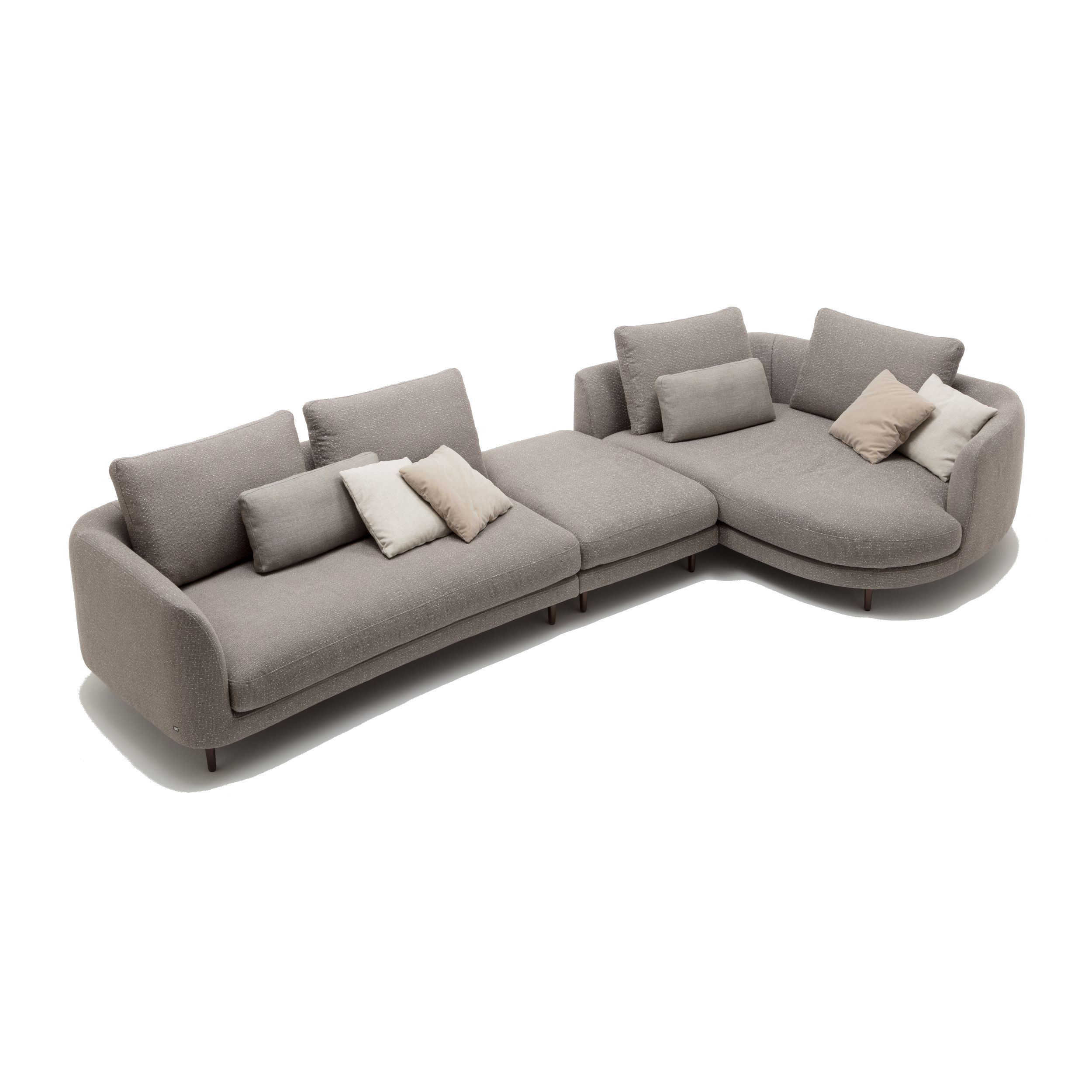 Sofa Kumo von Rolf Benz in Stoff grau als 