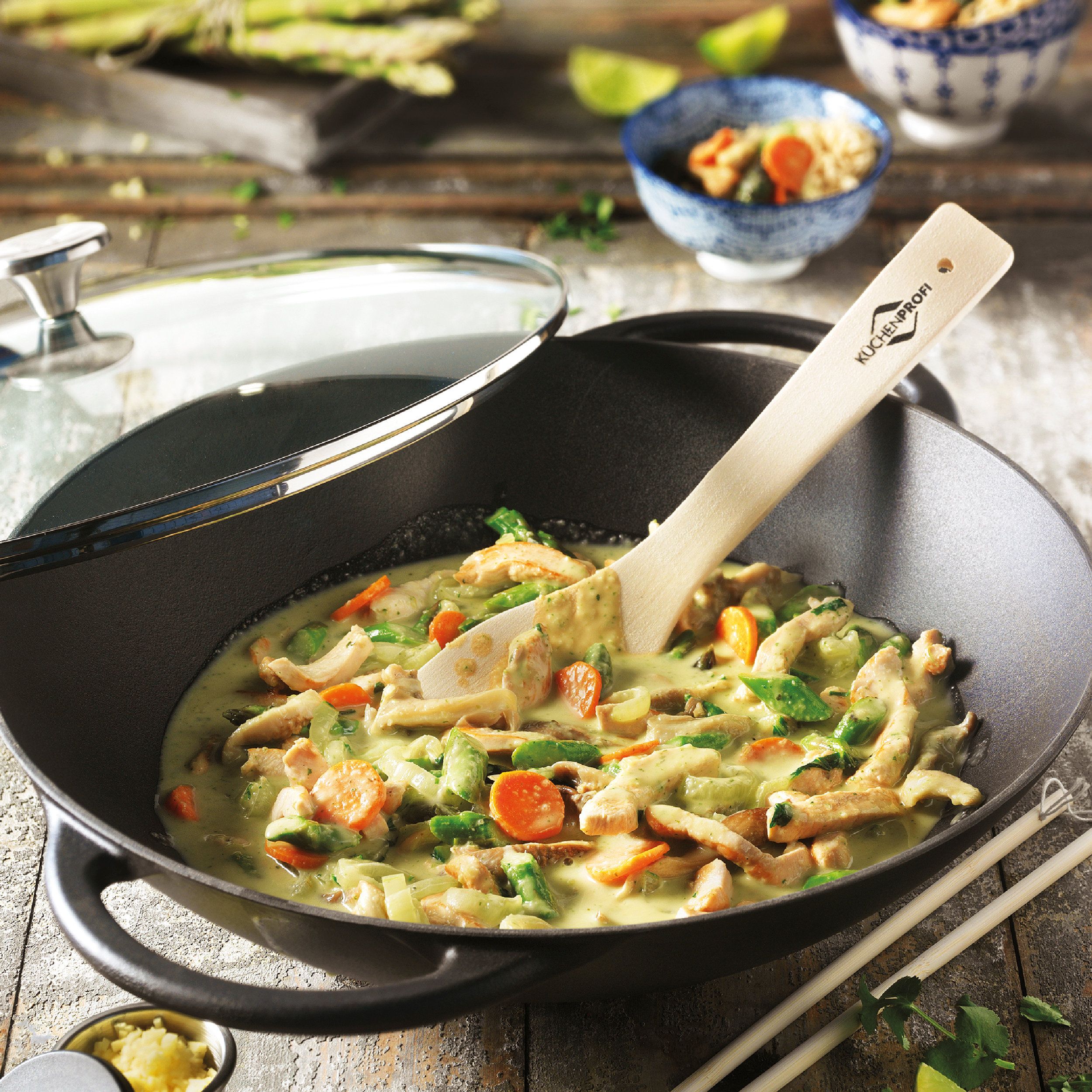 Wok Provence von Küchenprofi schwarz Milieubild