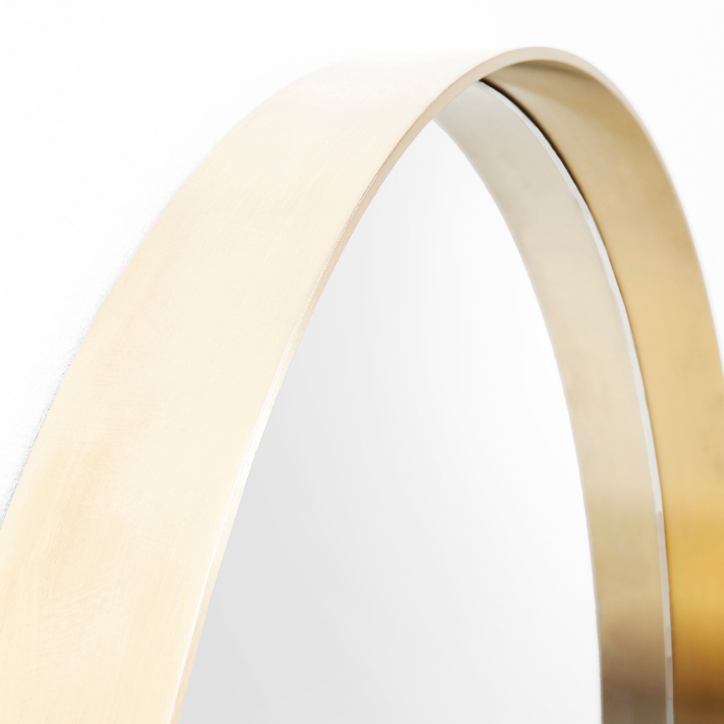 Spiegel Curve Round gold Detail Rahmen