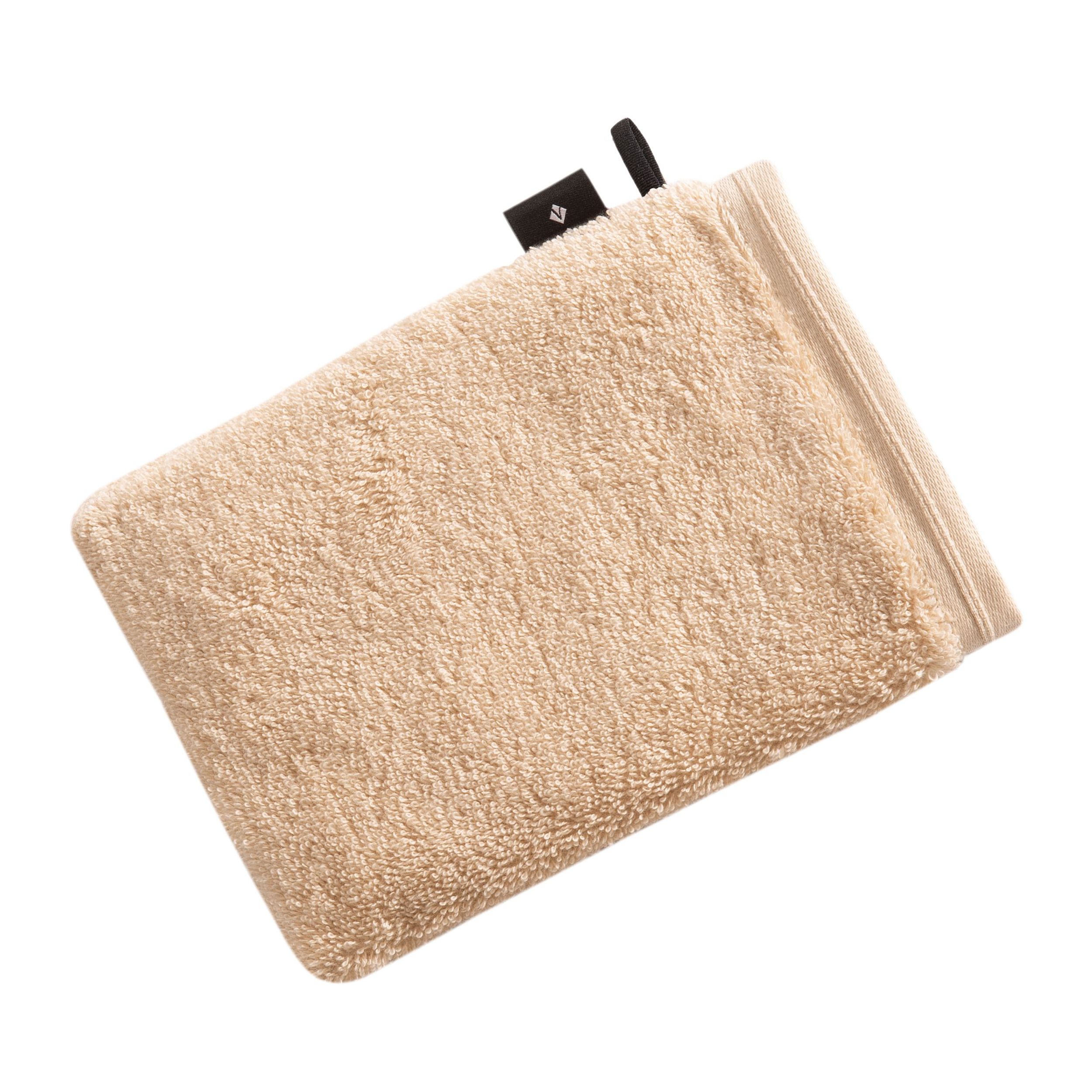 Waschhandschuh Vegan Life beige Freisteller