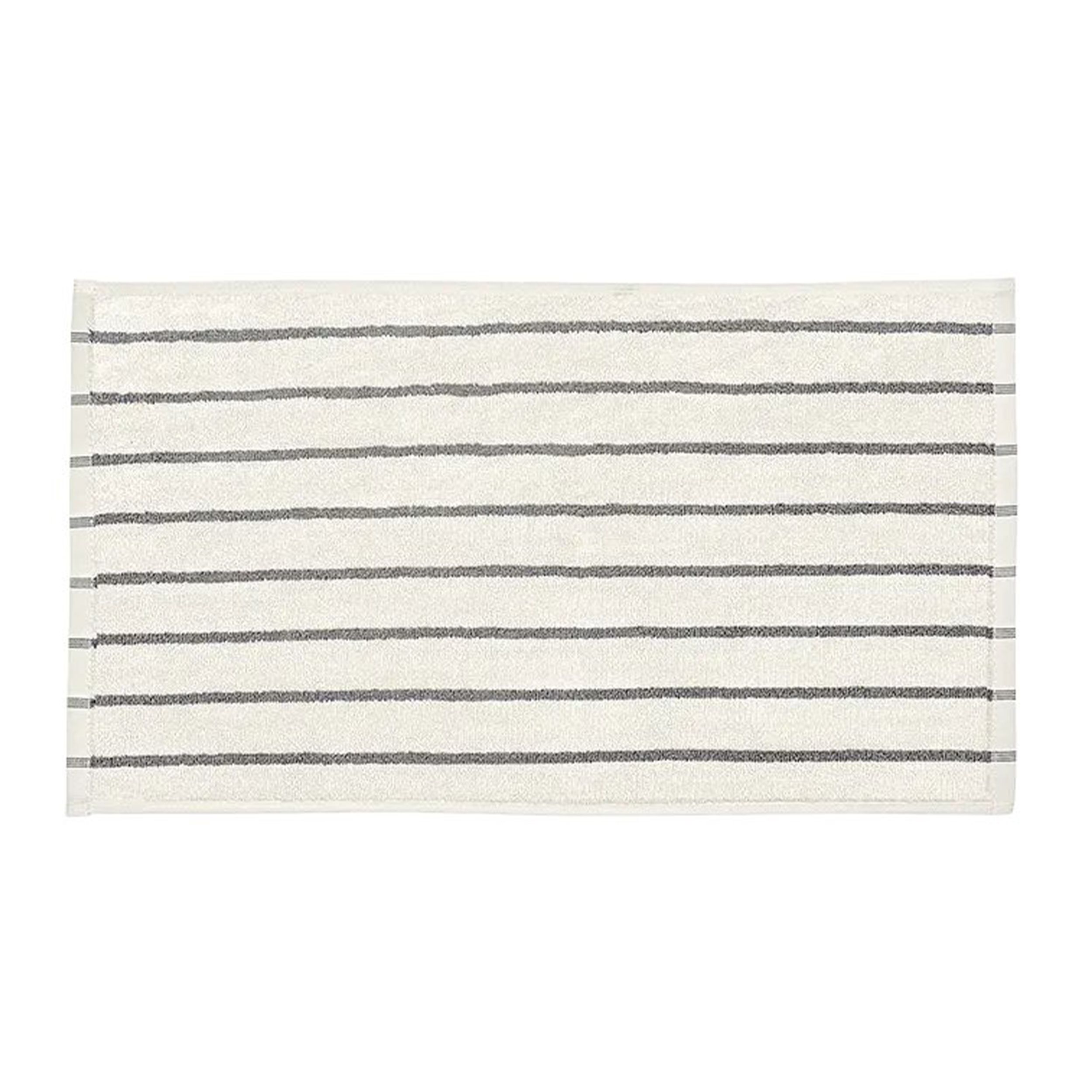 Gästehandtuch 2er Set Arto von Blomus beige/grau gestreift auf weissem Untergrund
