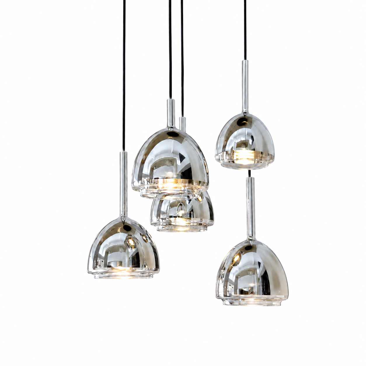 Pendelleuchte Chrom Bell