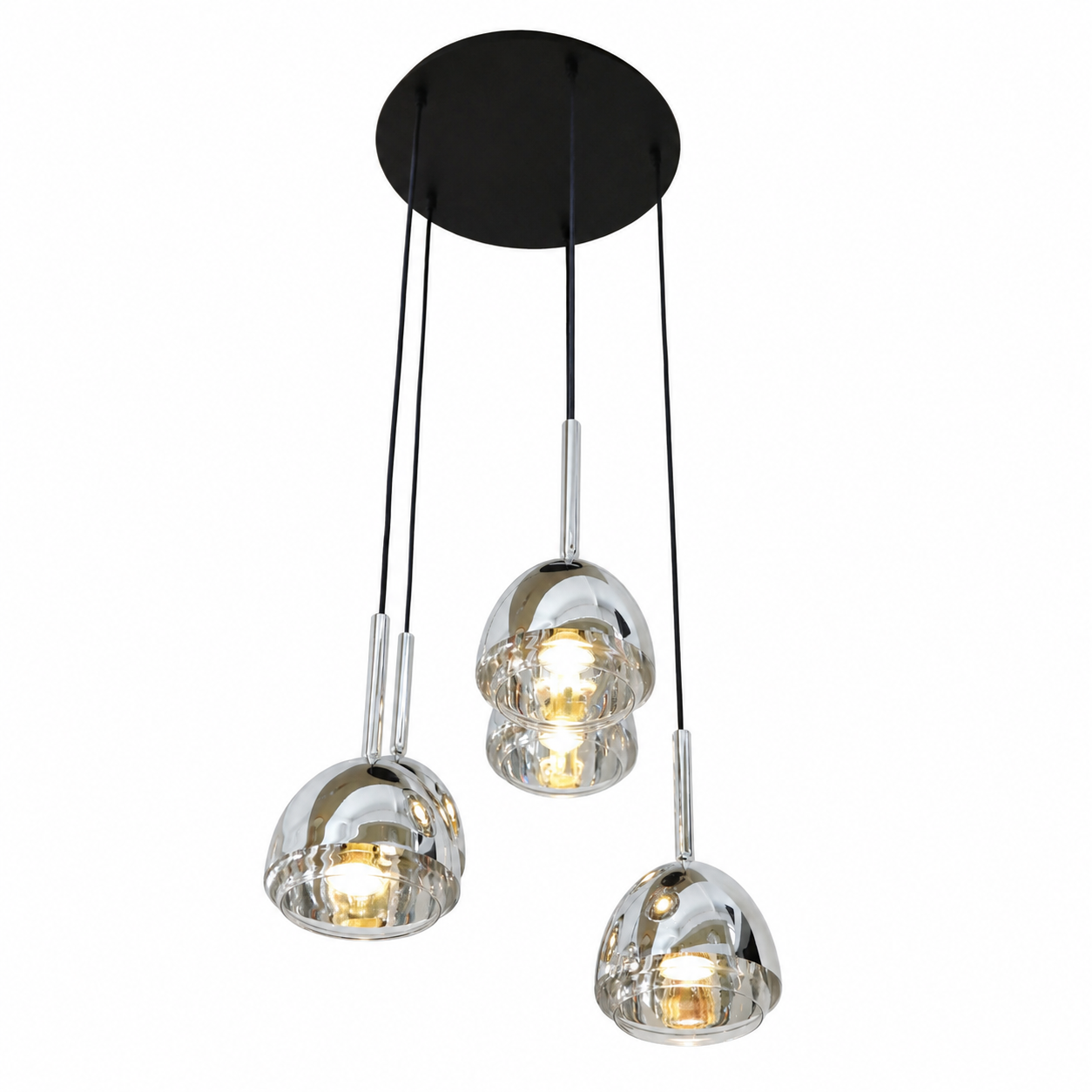 Pendelleuchte Chrom Bell