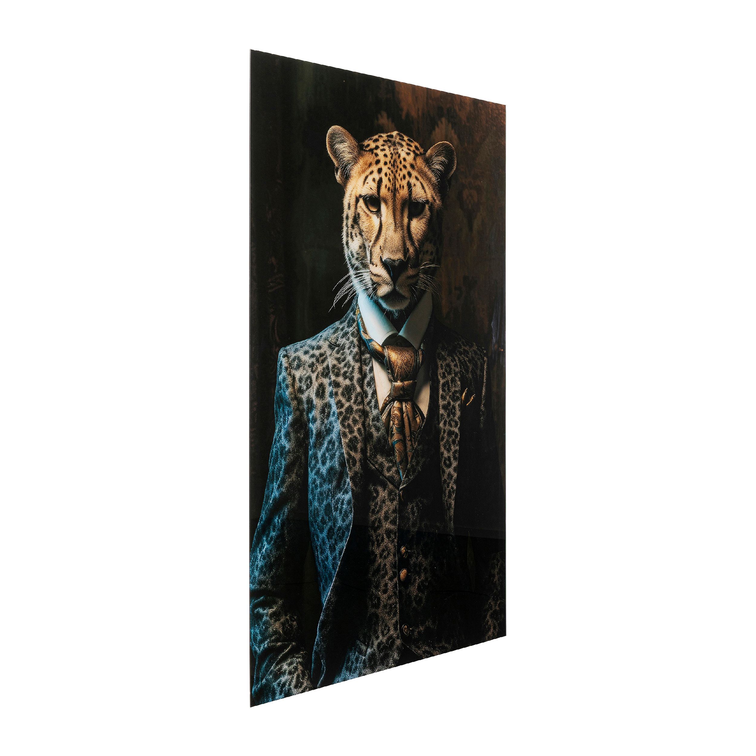 Glasbild Mister Leo