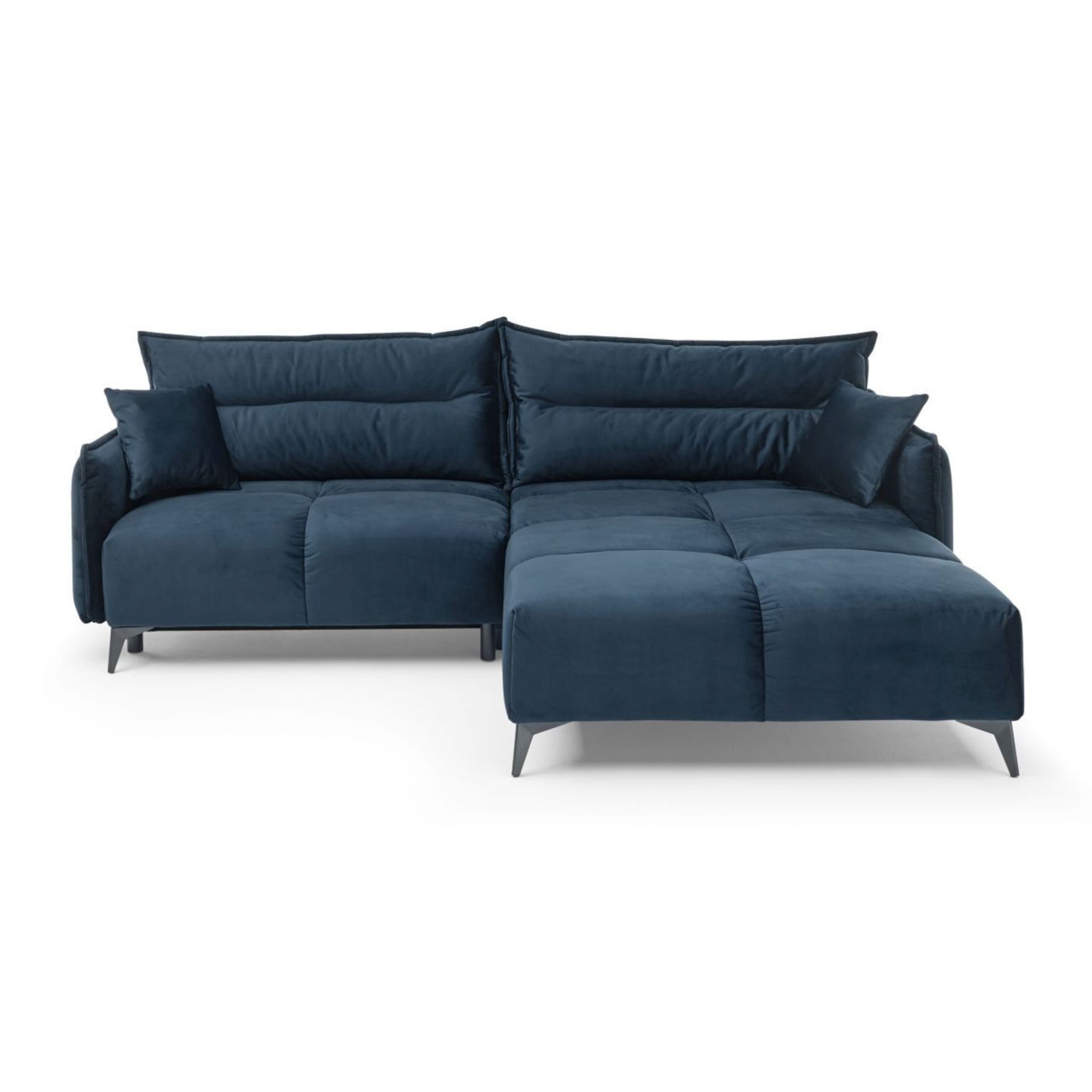 Sofa Denisa in blau als Freisteller 