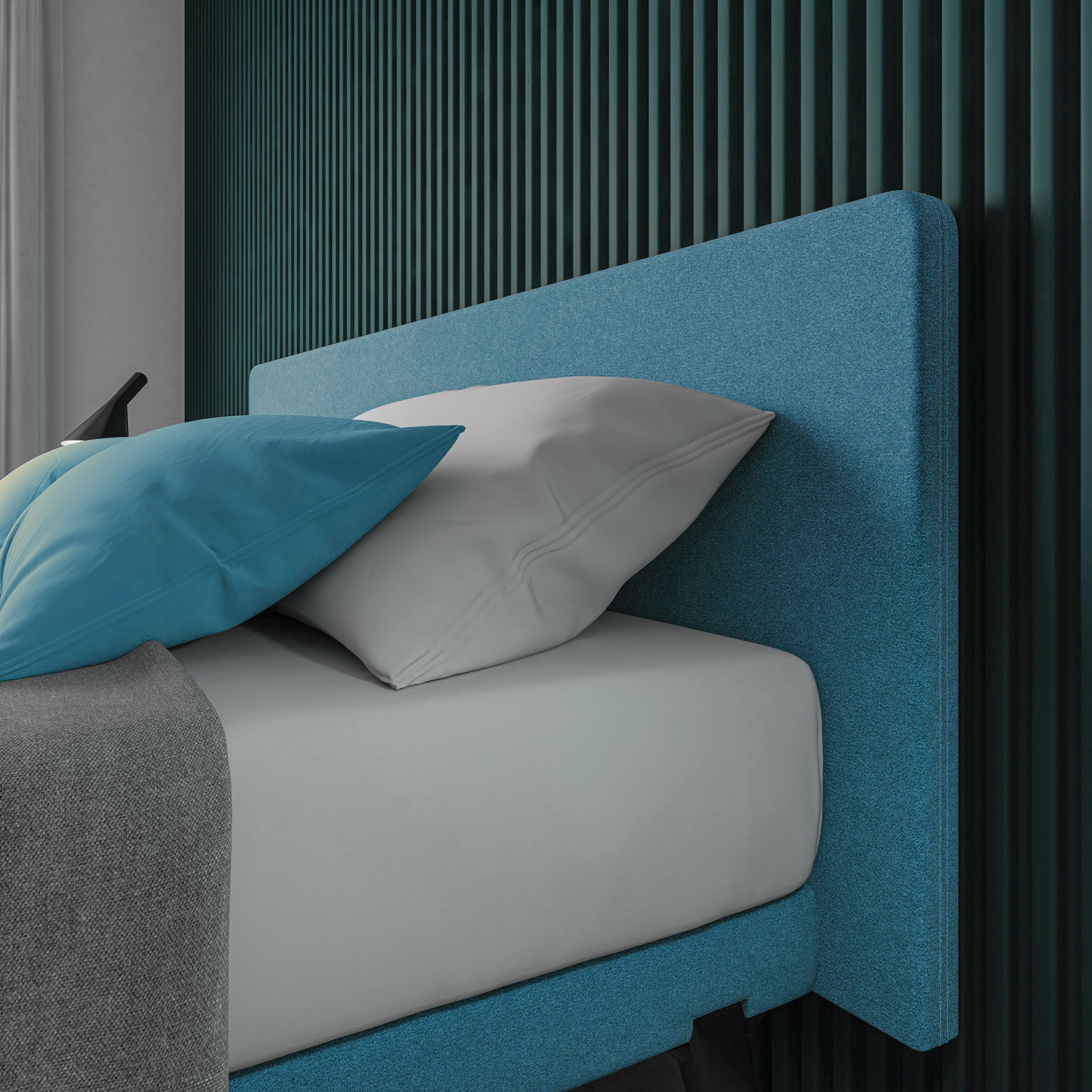 Boxspringbett Esprit von Superba in blau als Detailbild