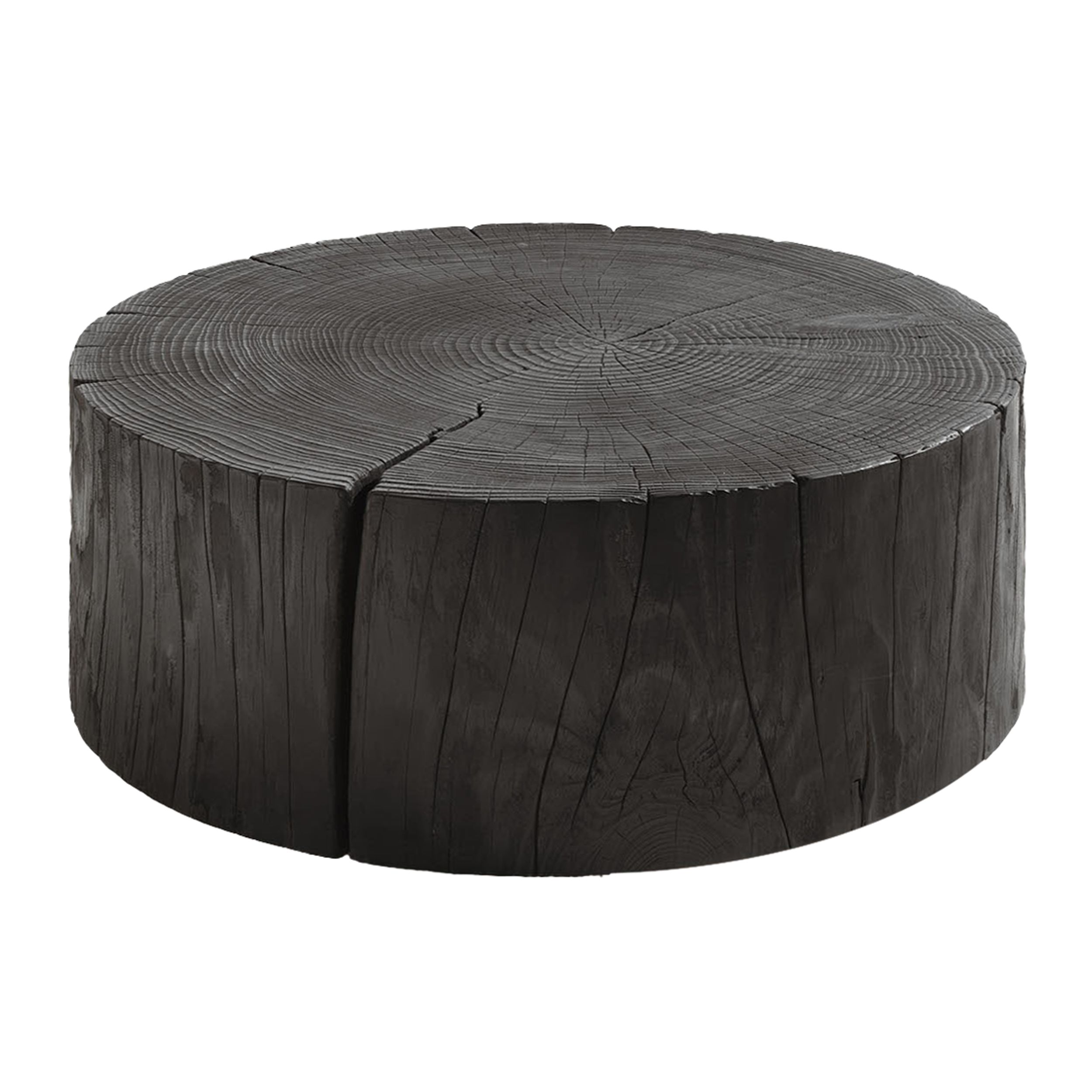 Couchtisch Eco 2 von Riva in Zeder schwarz als Freisteller.