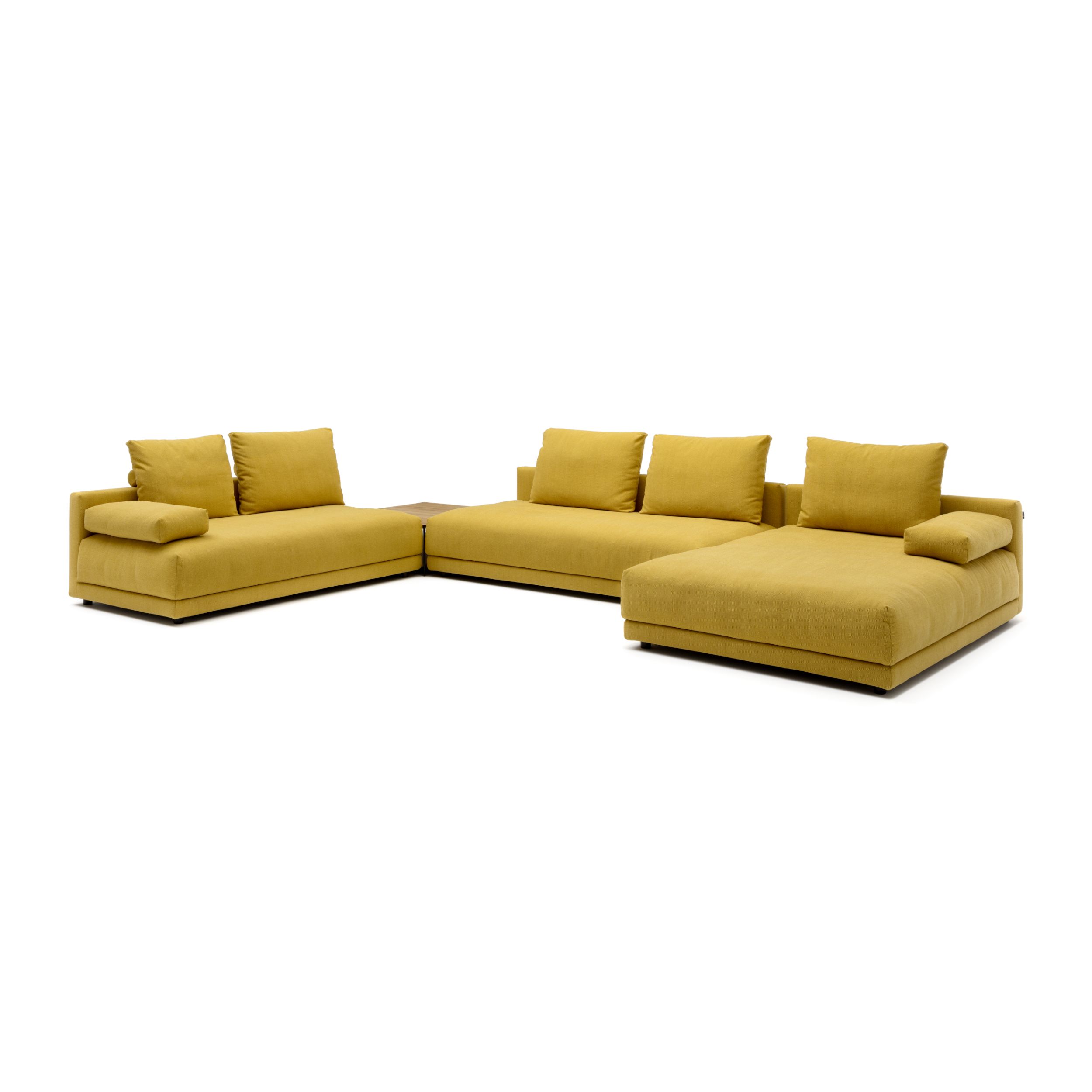 Sofa Collection Freistil 142 in gelb als Freisteller seitlich