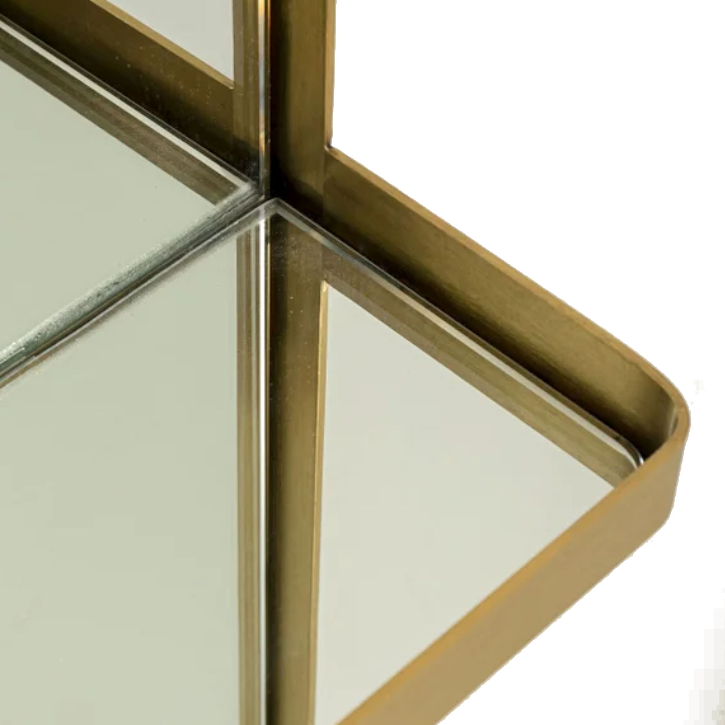 Spiegel Curve gold Detail Ablage