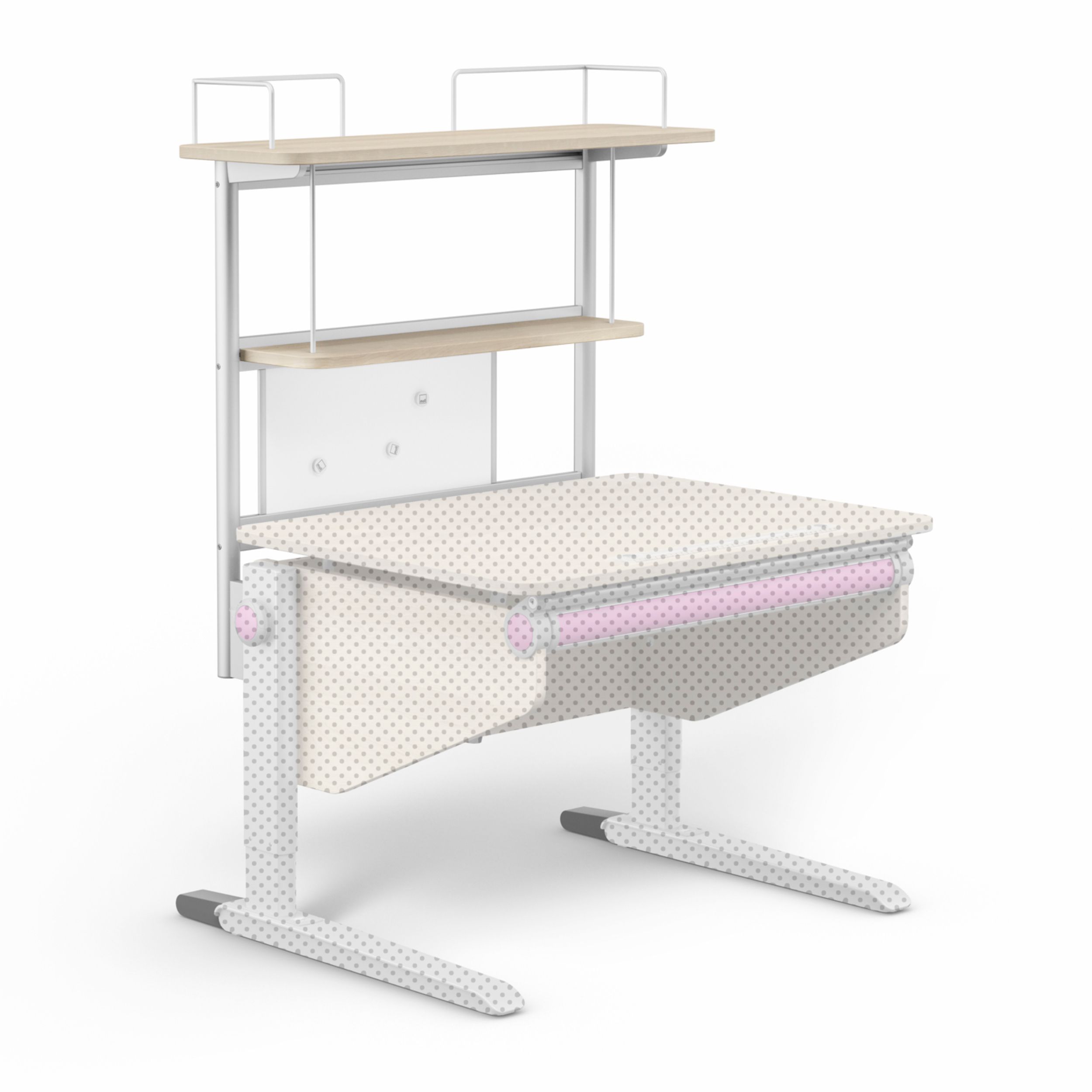 Schreibtisch Wimmer Comfort von Moll in braun als Detailbild Aufsatz
