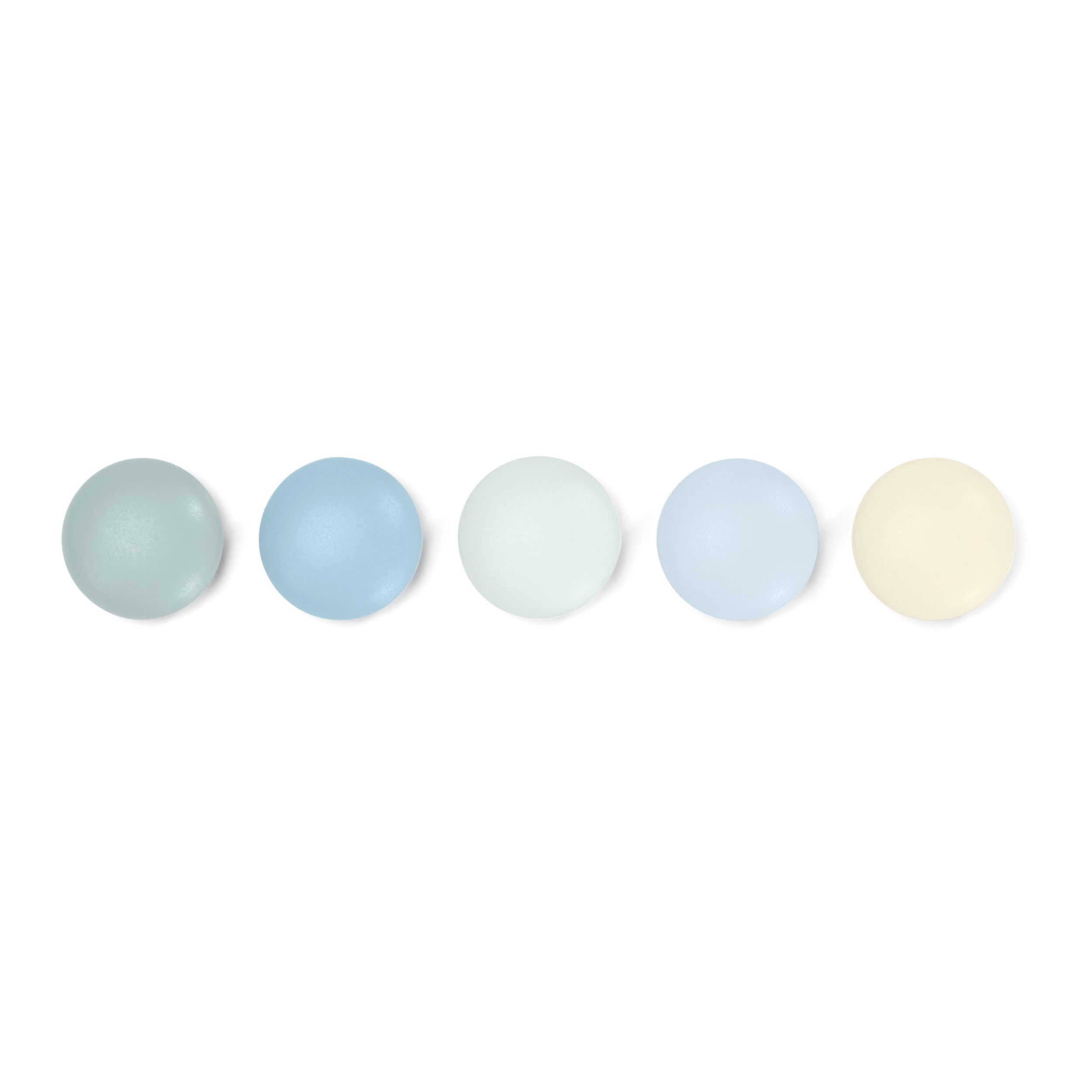 Magnet Set Magnet Dot von Vitra in hell als Freisteller frontal.