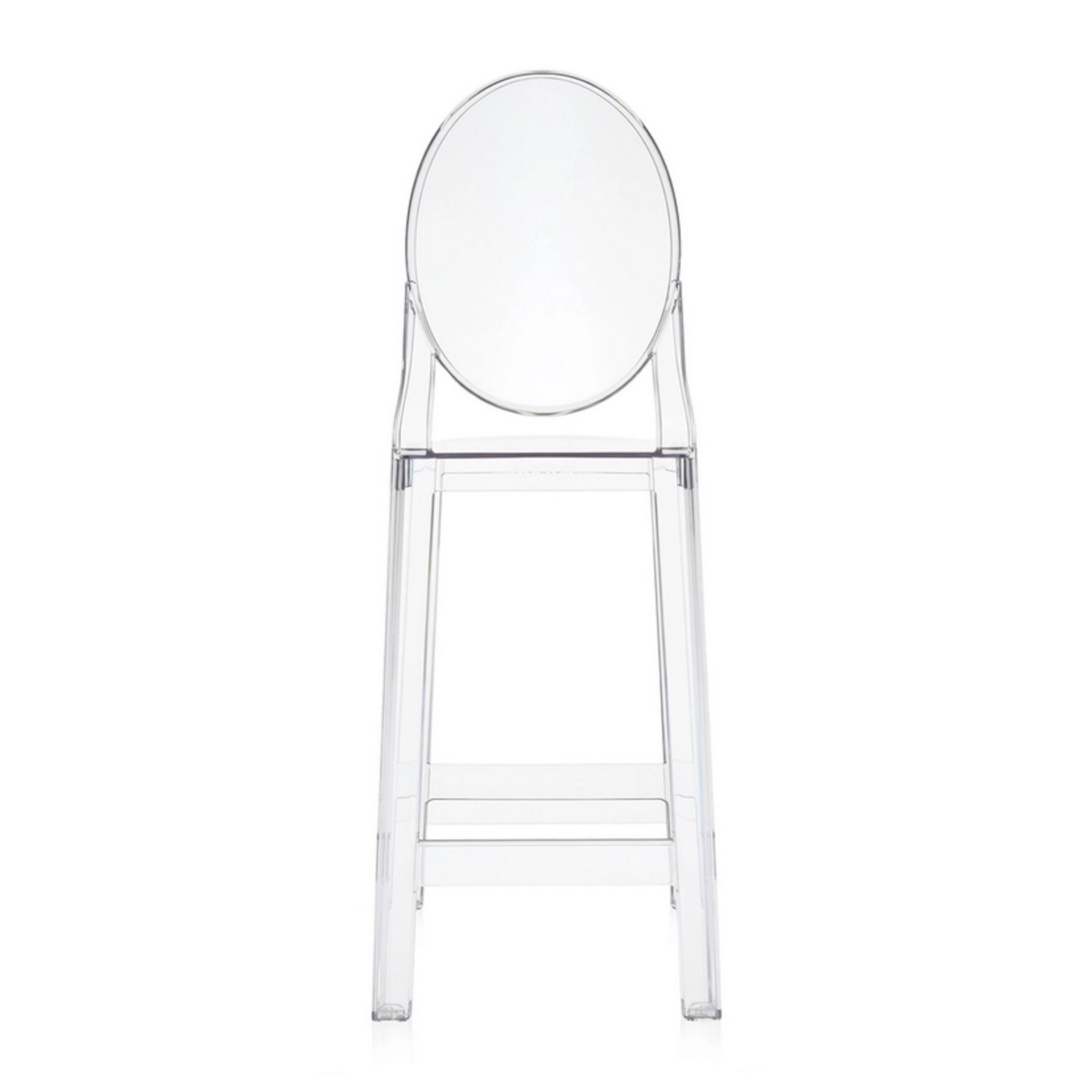 Barhocker One More von Kartell als Freissteller von hinten