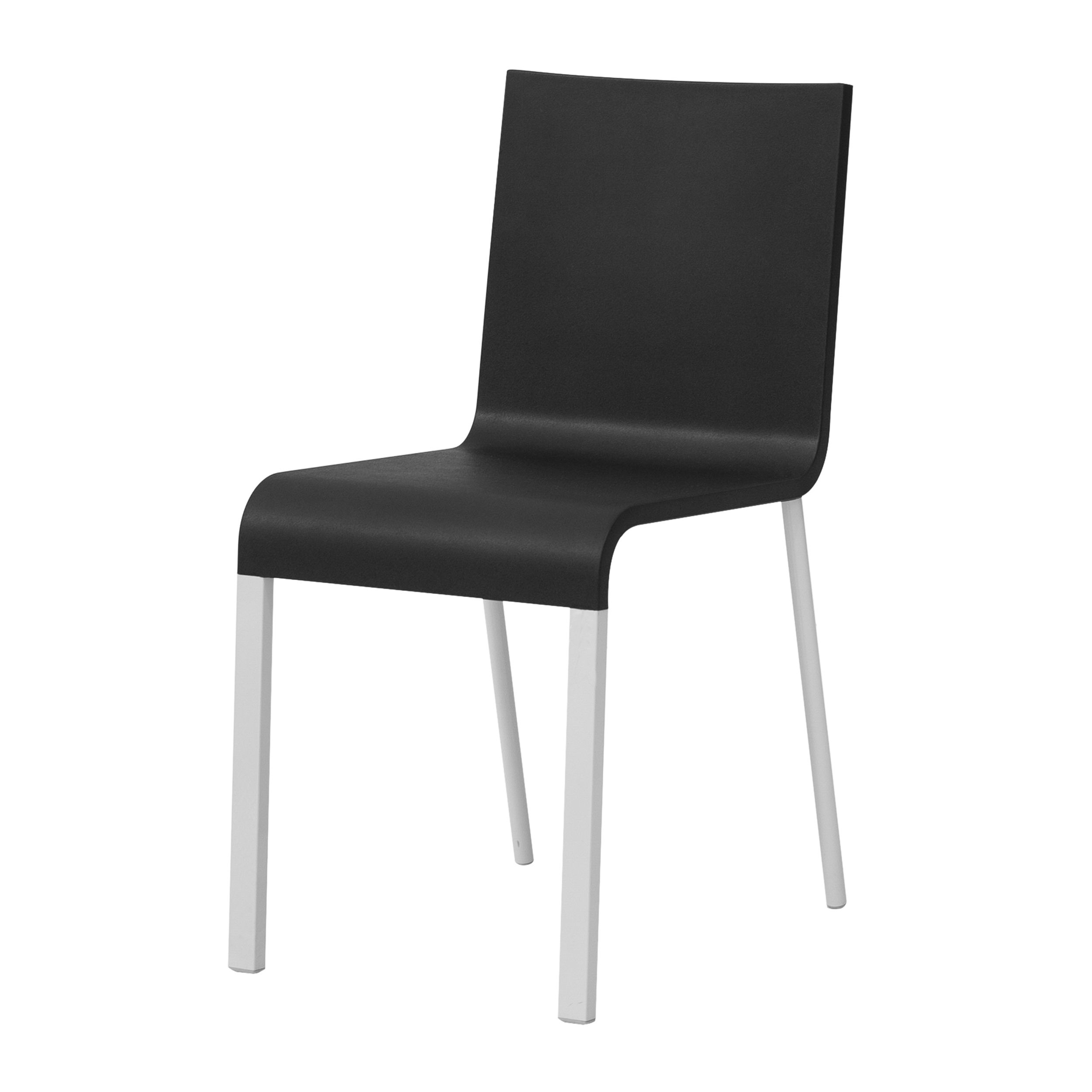 Schalenstuhl .03 von Vitra in schwarz als Freisteller.