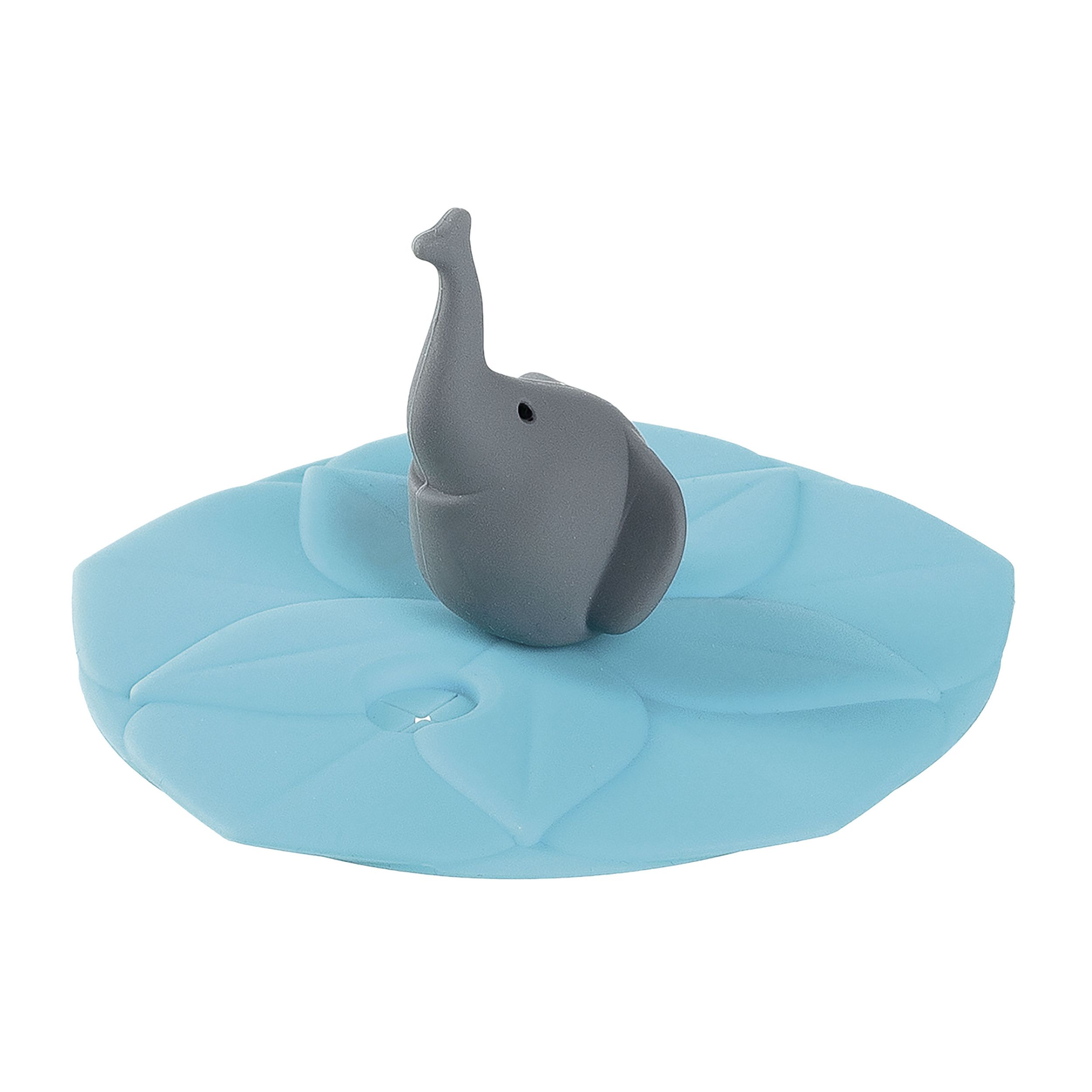 Deckel Bambini Elefant von Leonardo türkis vor weissem Hintergrund