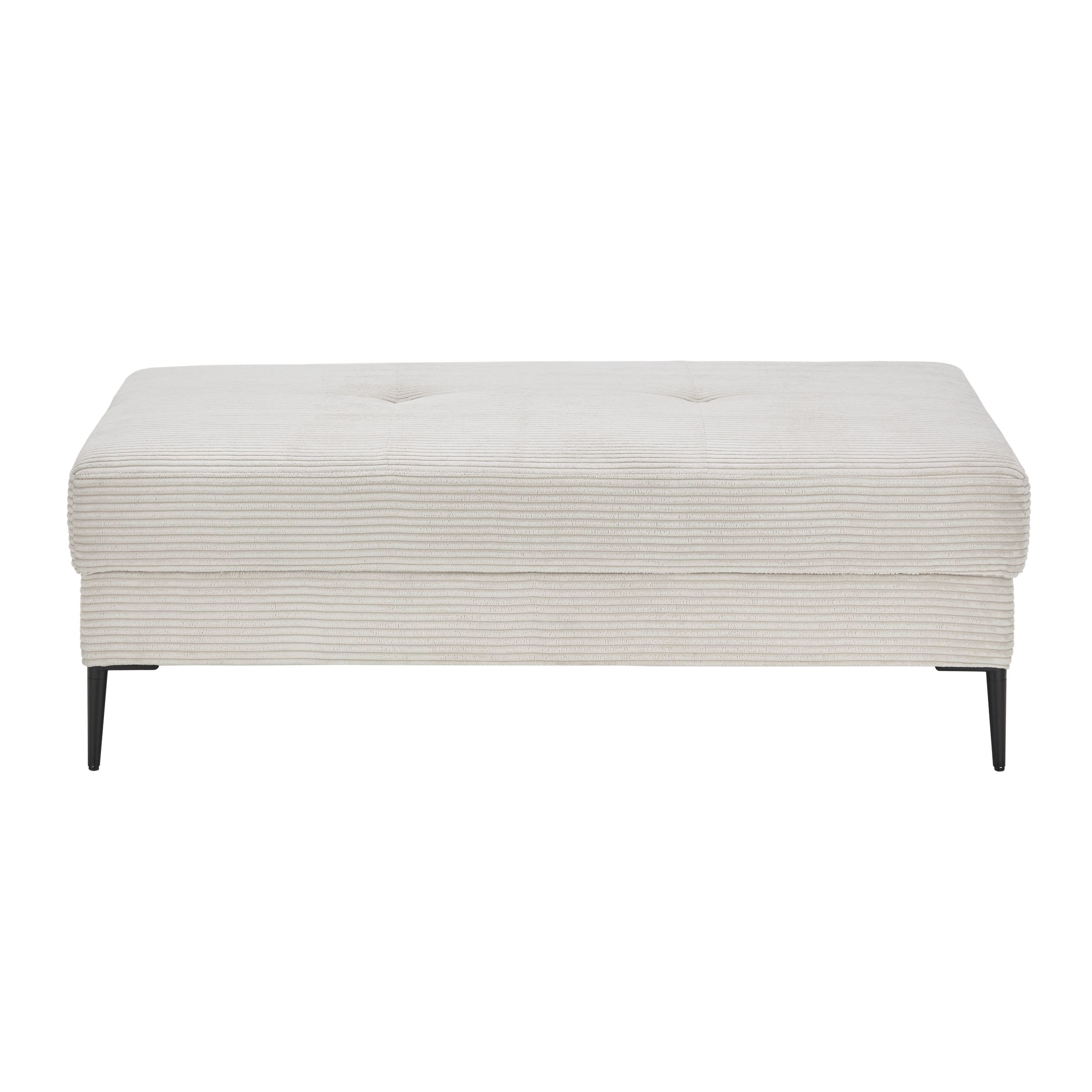 Hocker Hilary in beige als Freisteller