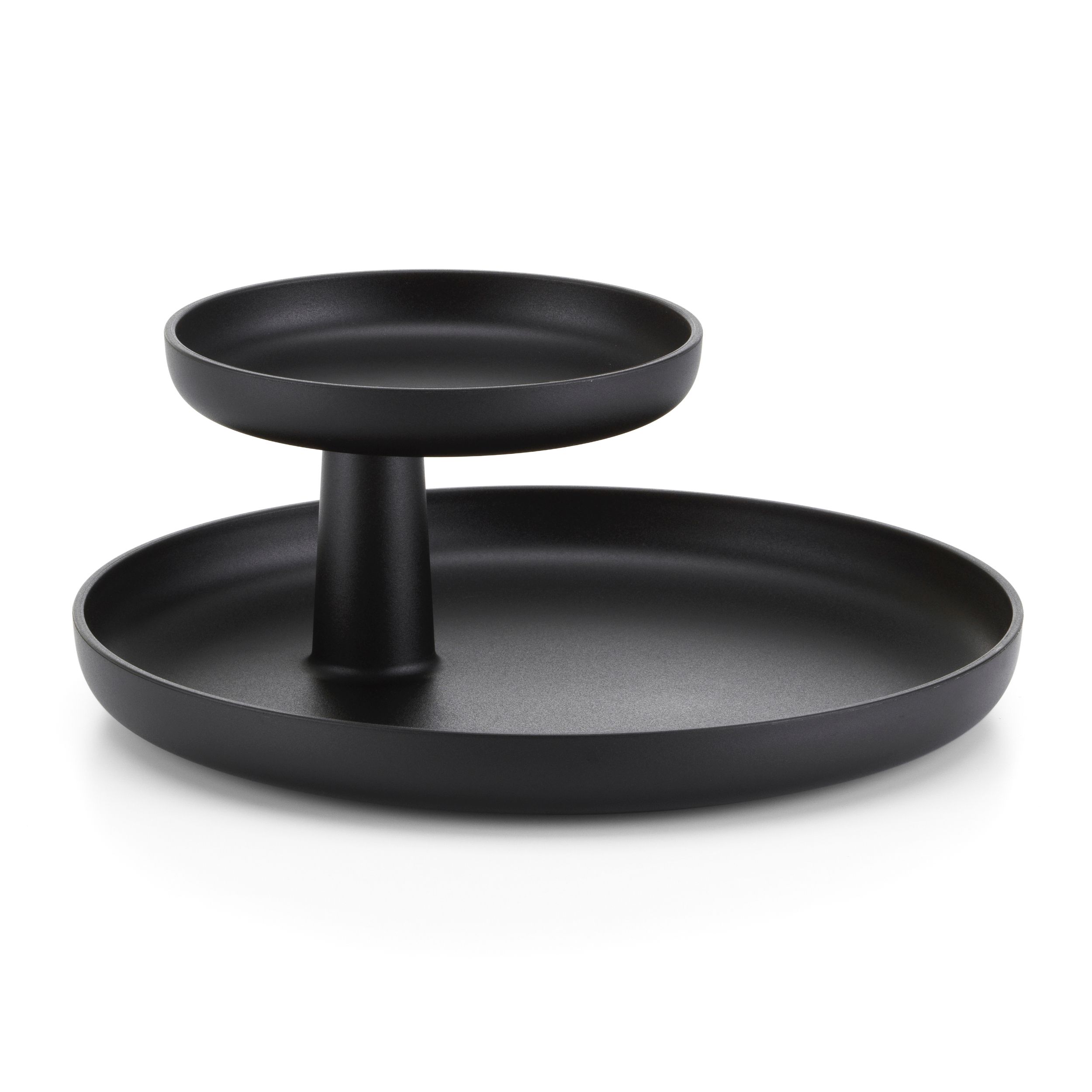 Tablett Rotary Tray von Vitra in schwarz als Freisteller.