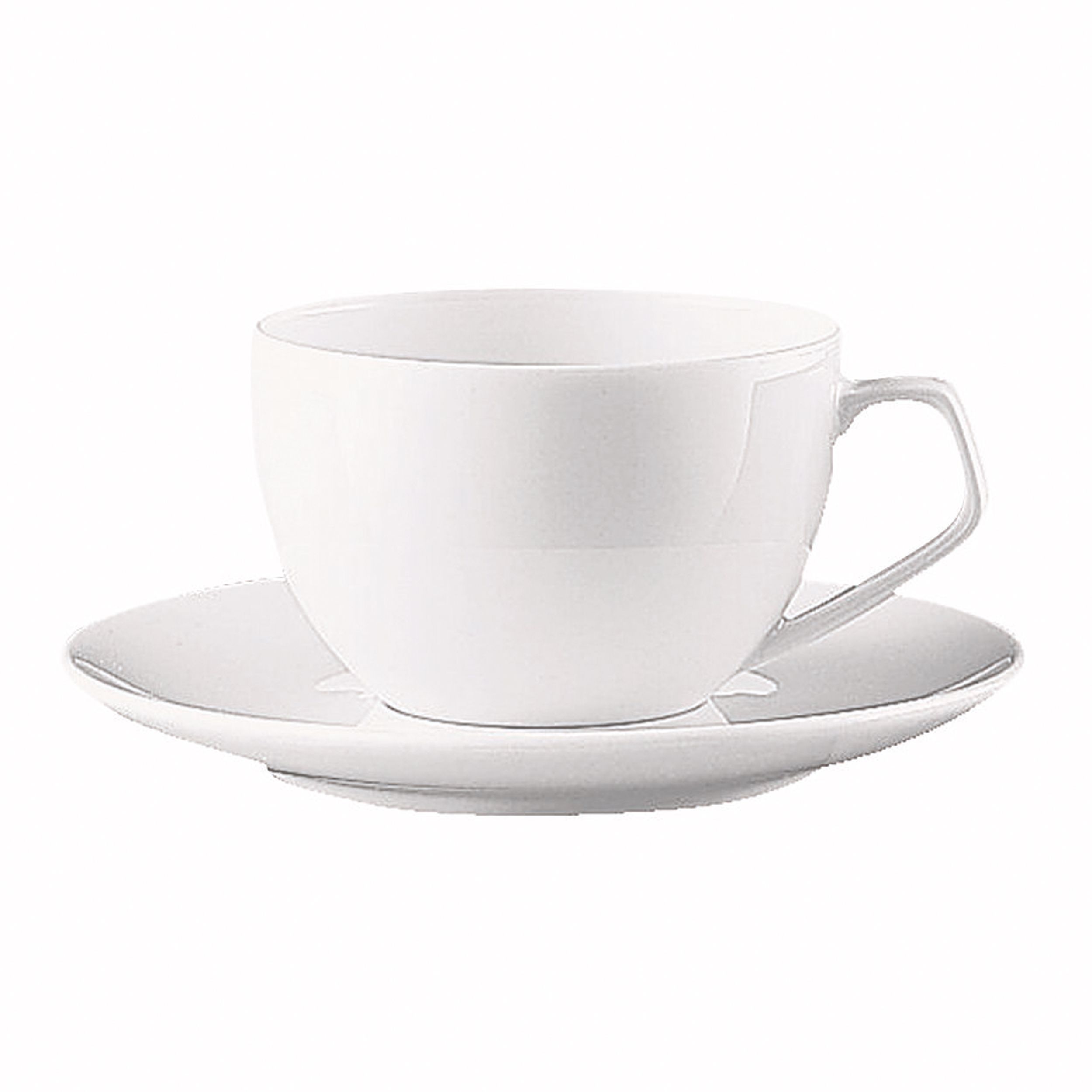Espresso-Unterteller  mit Tasse welche separat bestellt werden muss von Rosenthal Tac
aus Porzellan Ø 11,5 cm  mit weissem
Hintergrund .