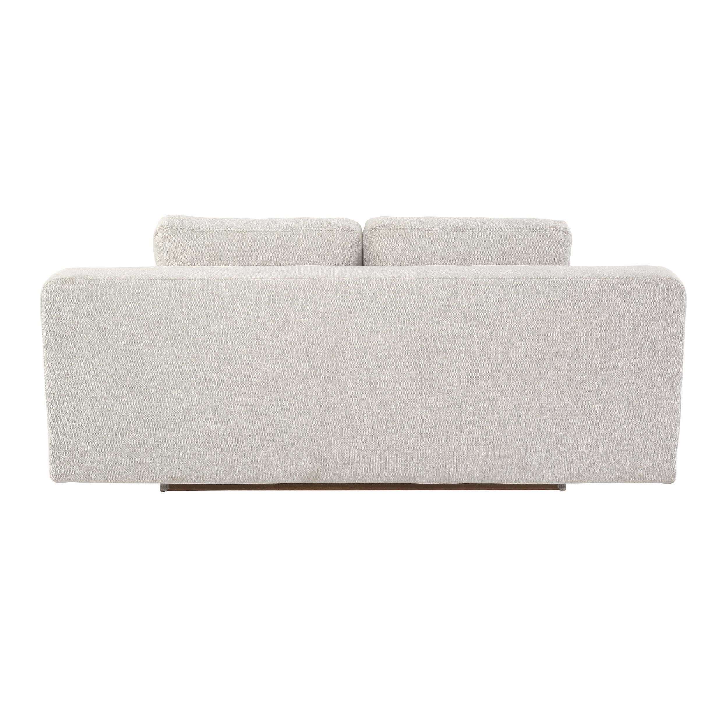 Schlafsofa Jeremo in beige als Freisteller Rückansicht