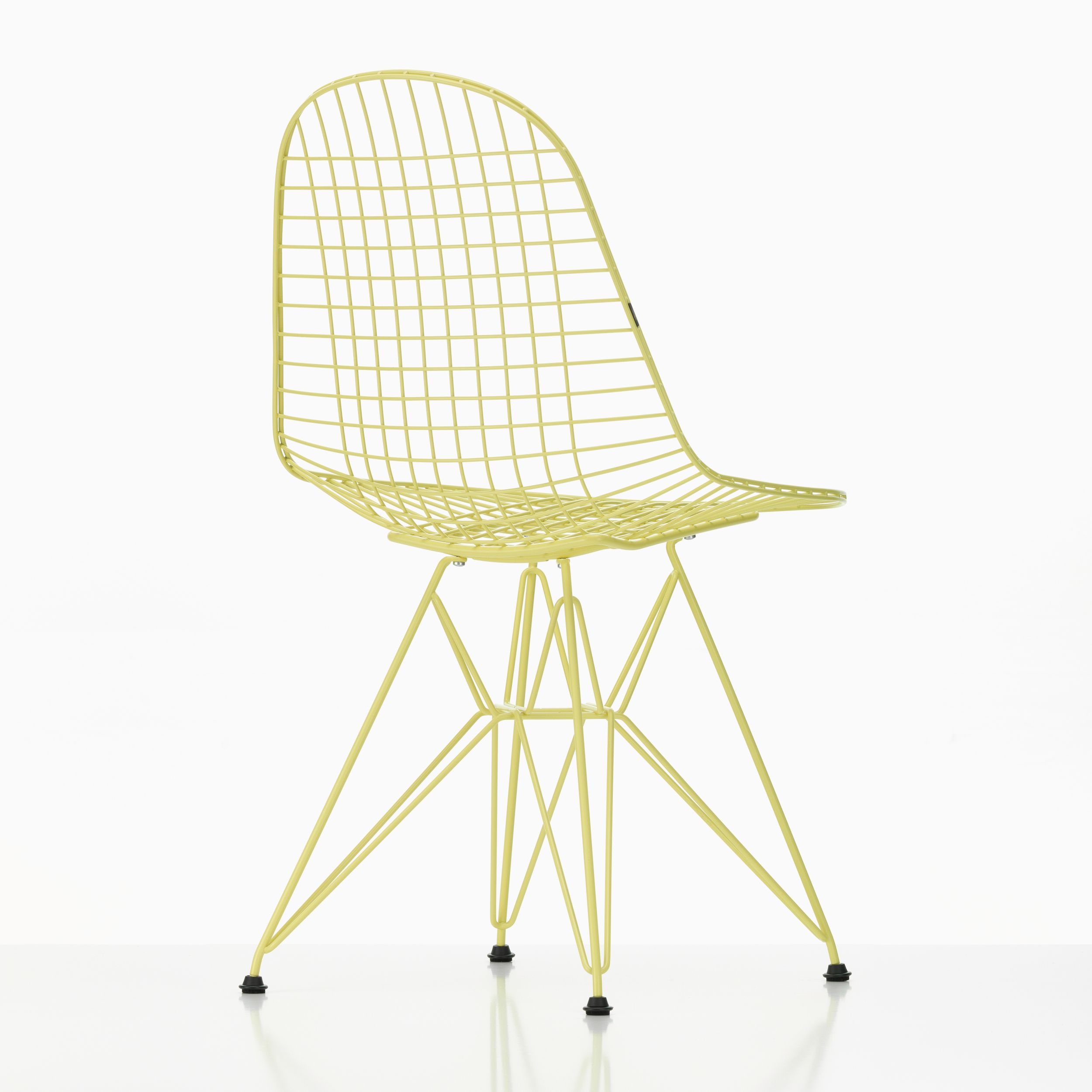 Stuhl Wire Chair DKR Vitra gelb Freisteller