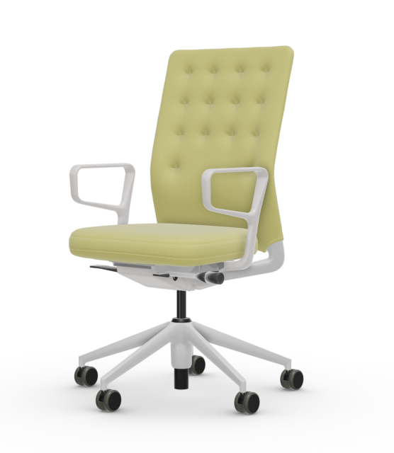 Bürostuhl ID Trim von Vitra in gelb als Freisteller-Grafik.