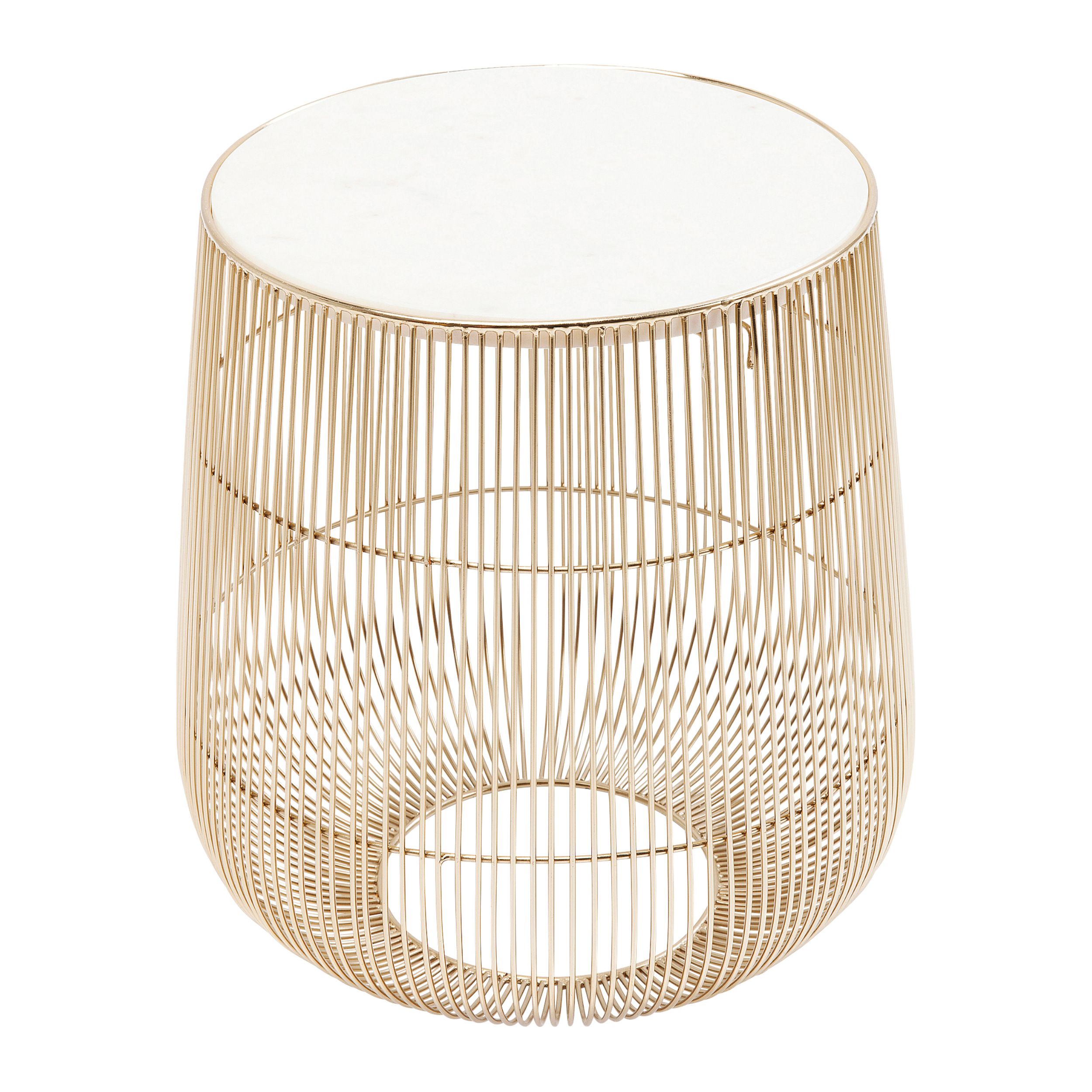 Beistelltisch Beam von Kare in gold Freisteller