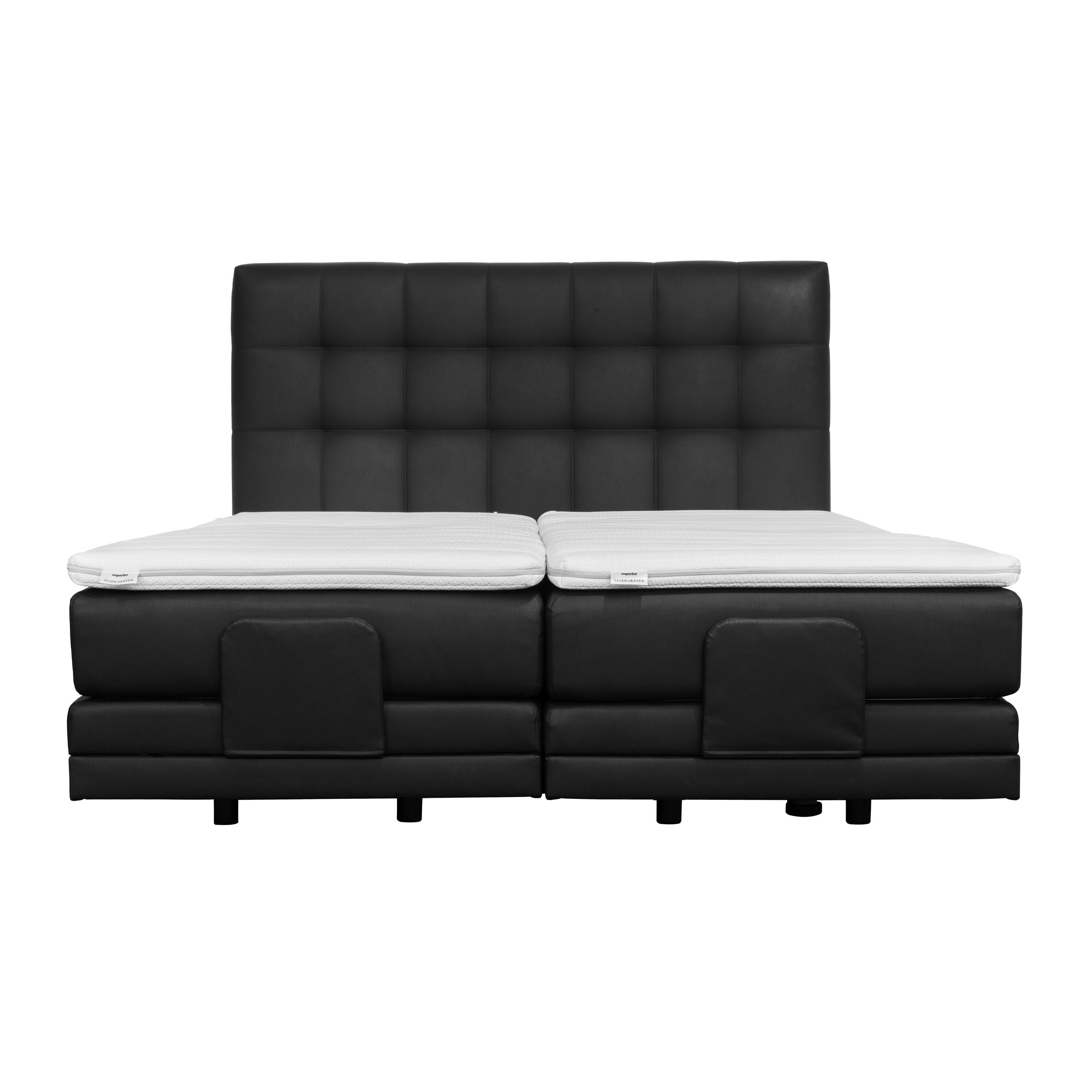Boxspringbett Arosa von Recticel in schwarz als Freisteller 