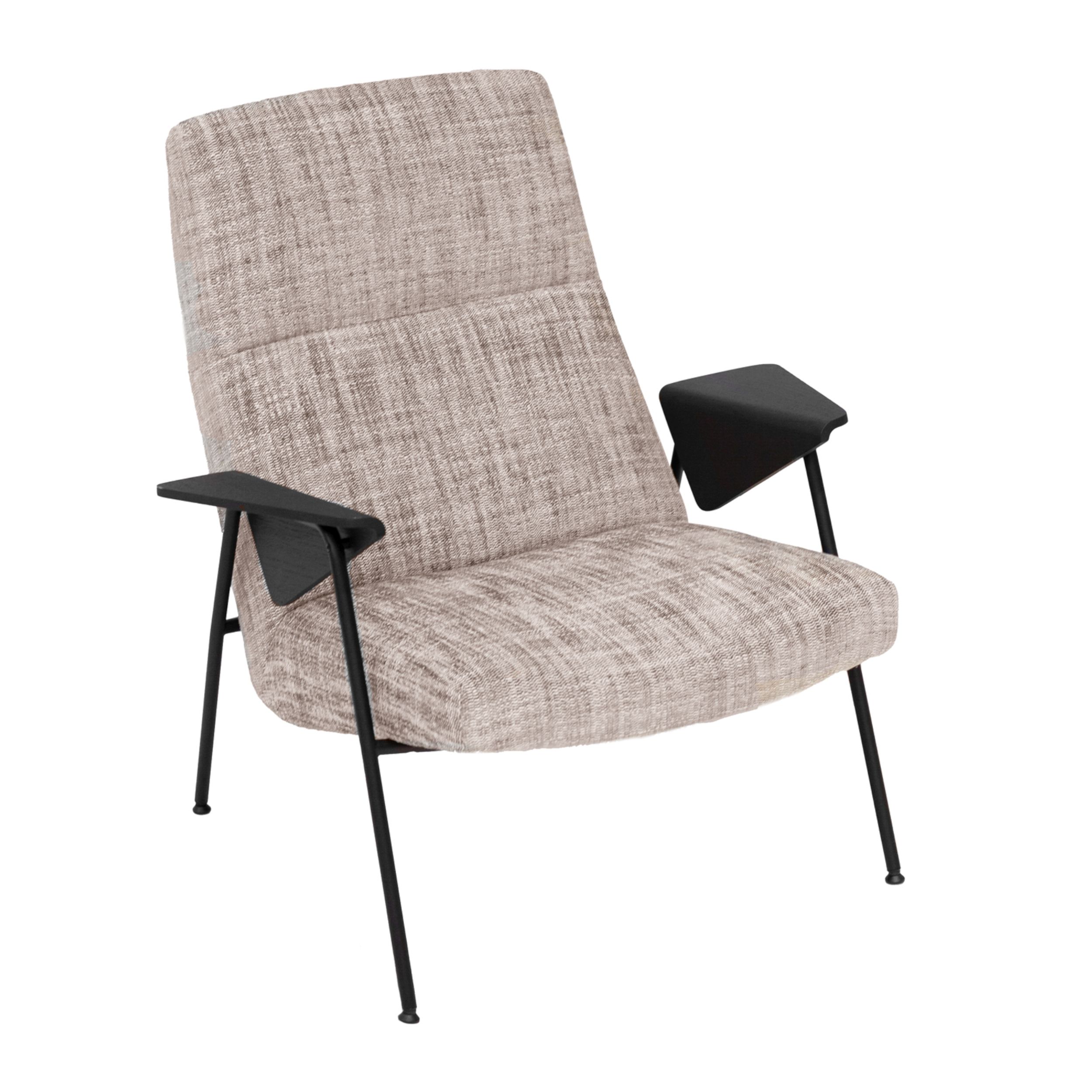 Sessel Votteler Chair von Walter Knoll in grau als Freisteller.