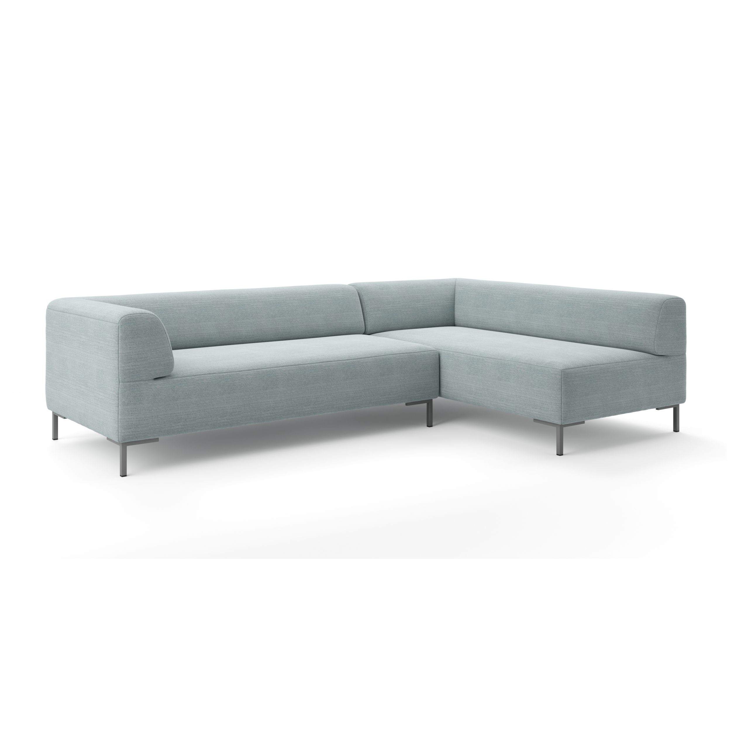 Sofa Collection Freistil 185 in blau als Freisteller seitlich