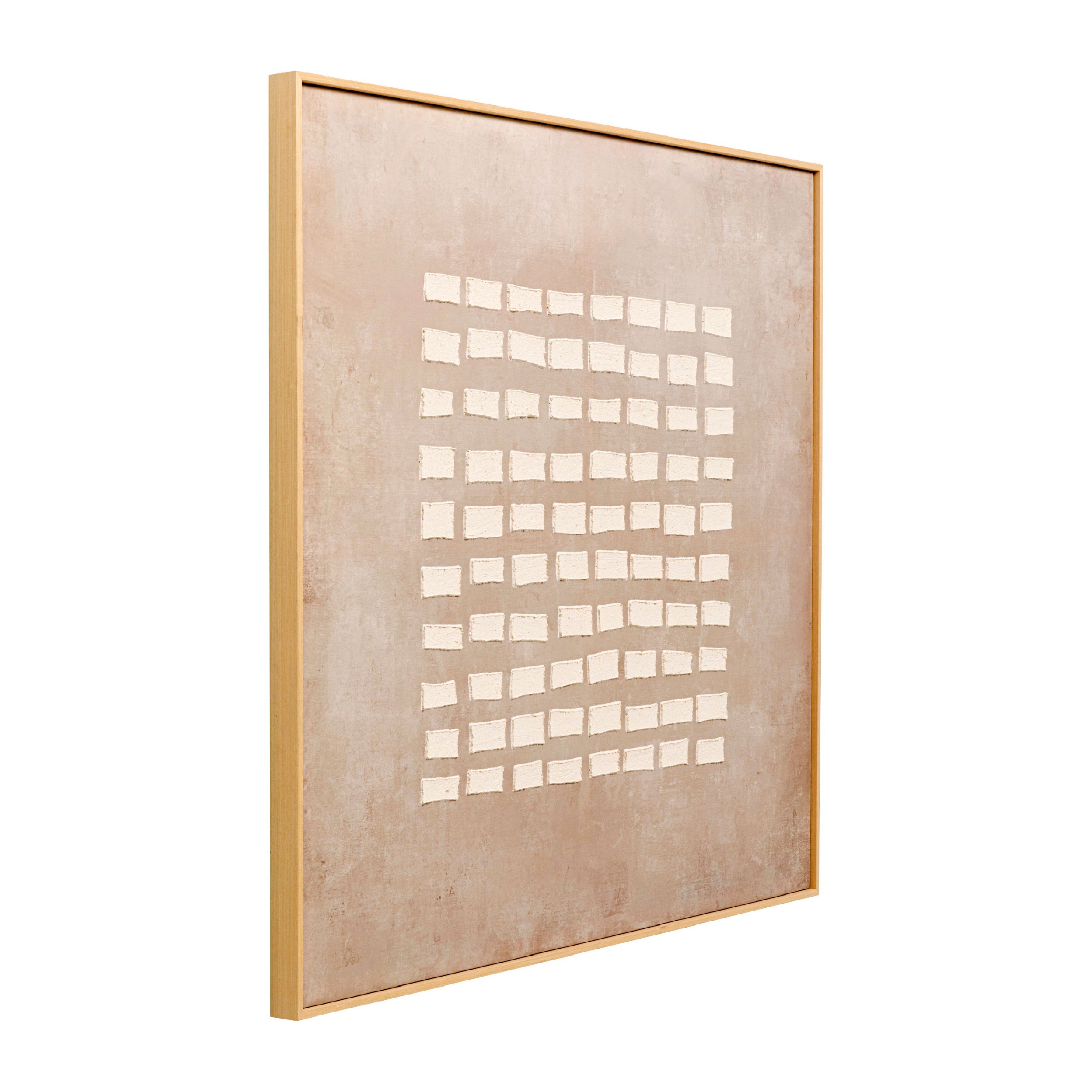 Leinwandbild Art Row Beige