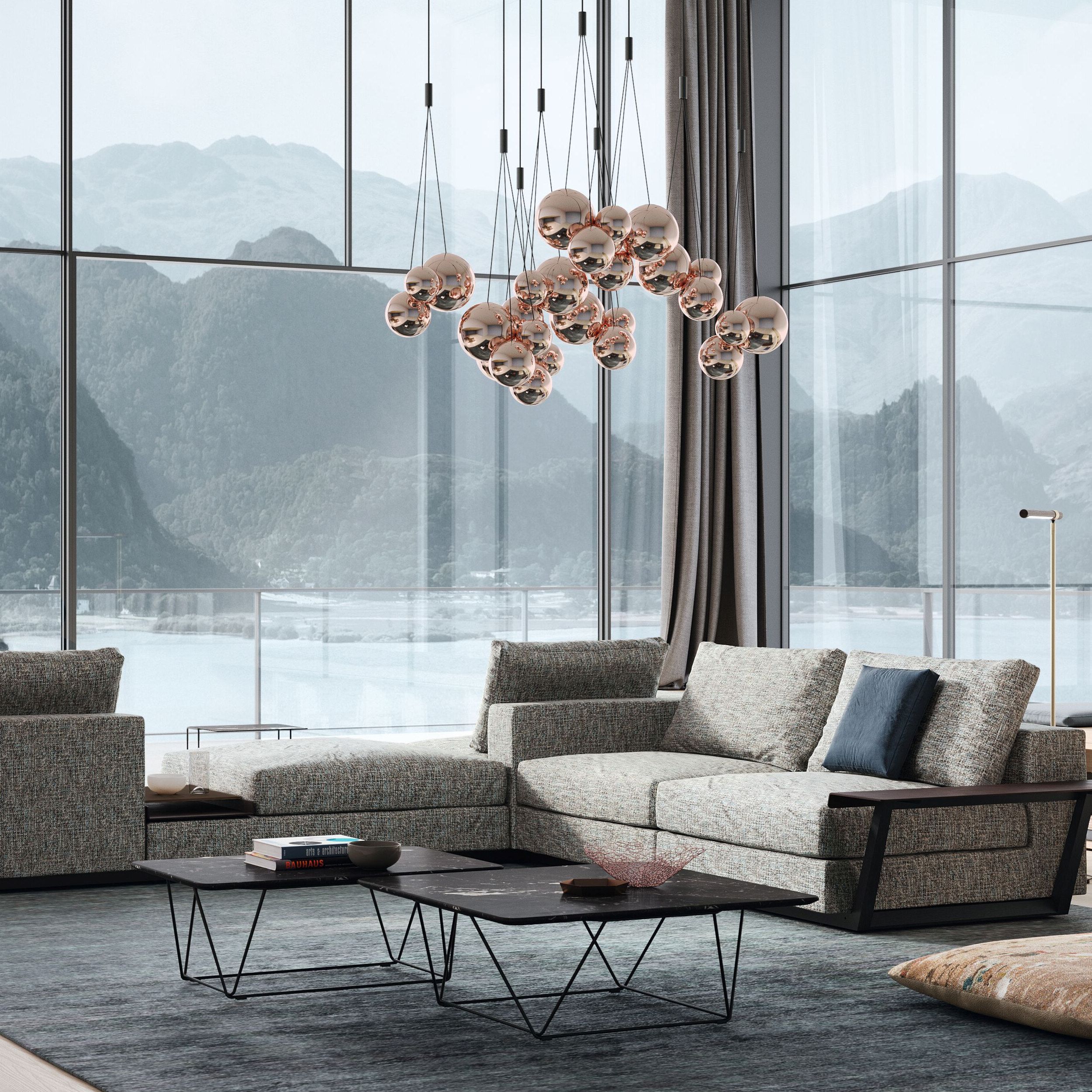 Teppich Suma von Walter Knoll in grau als Milieubild