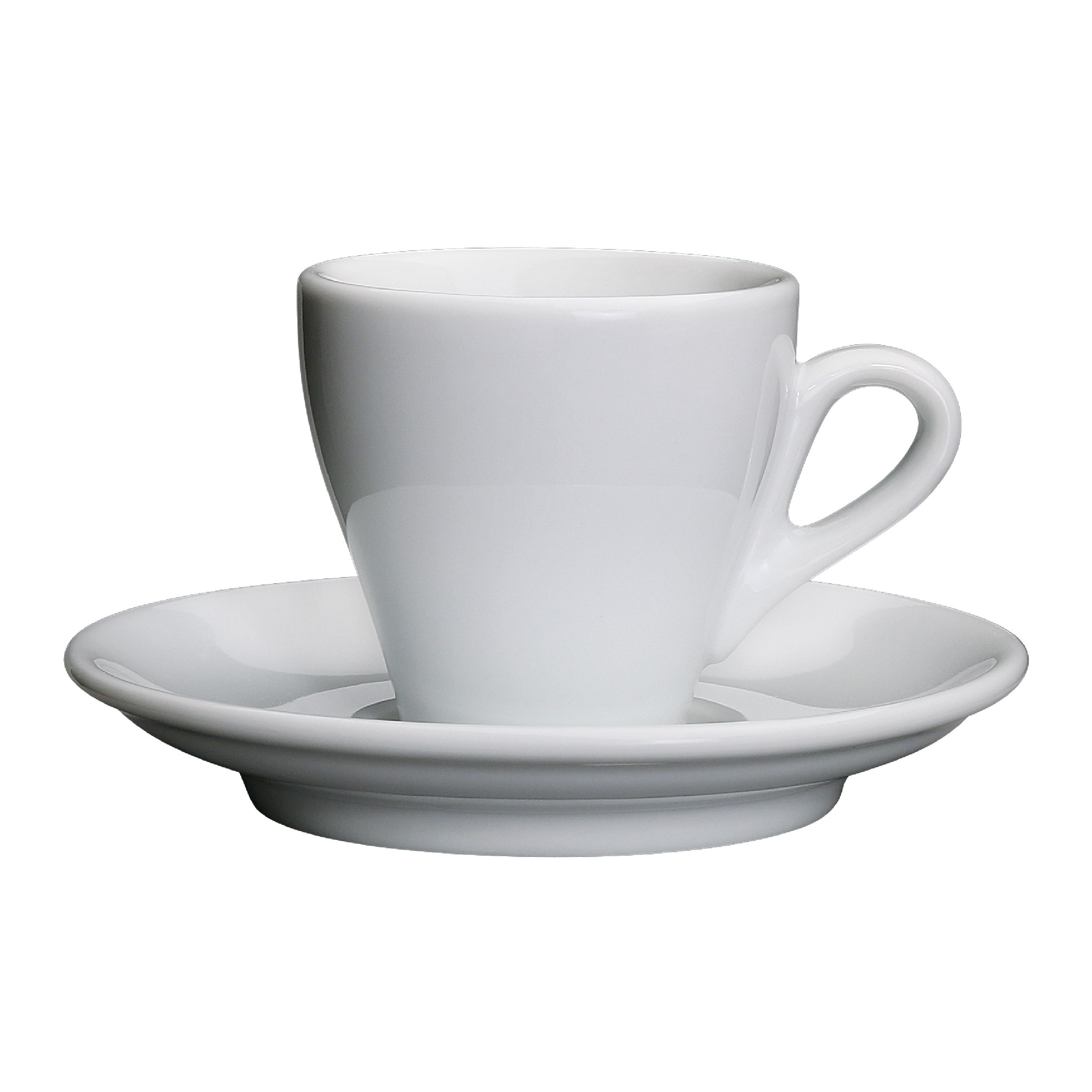 Espressotasse mit Untertasse von Küchenprofi weiss Freisteller