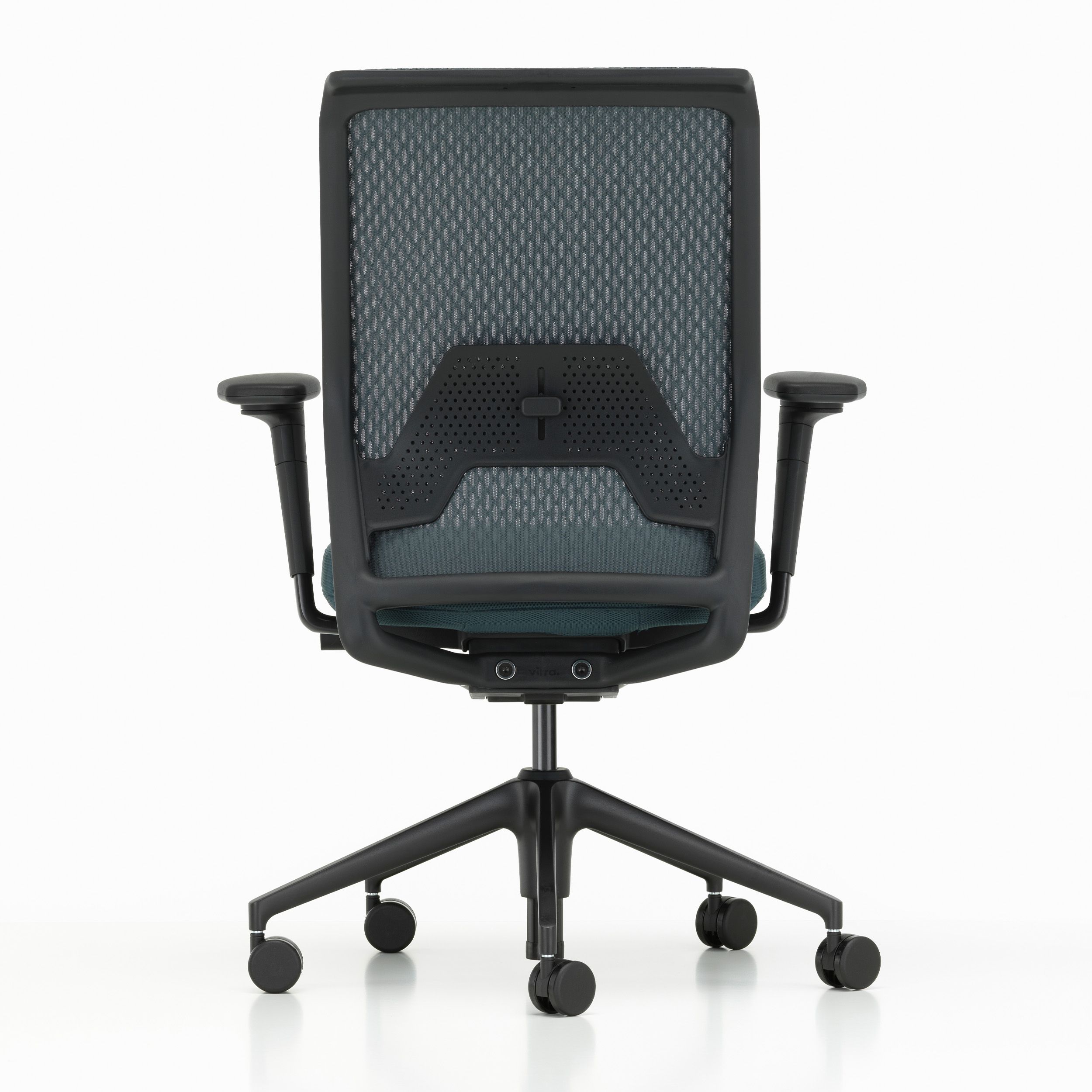 Bürostuhl ID Mesh in Rückansicht in blau von Vitra