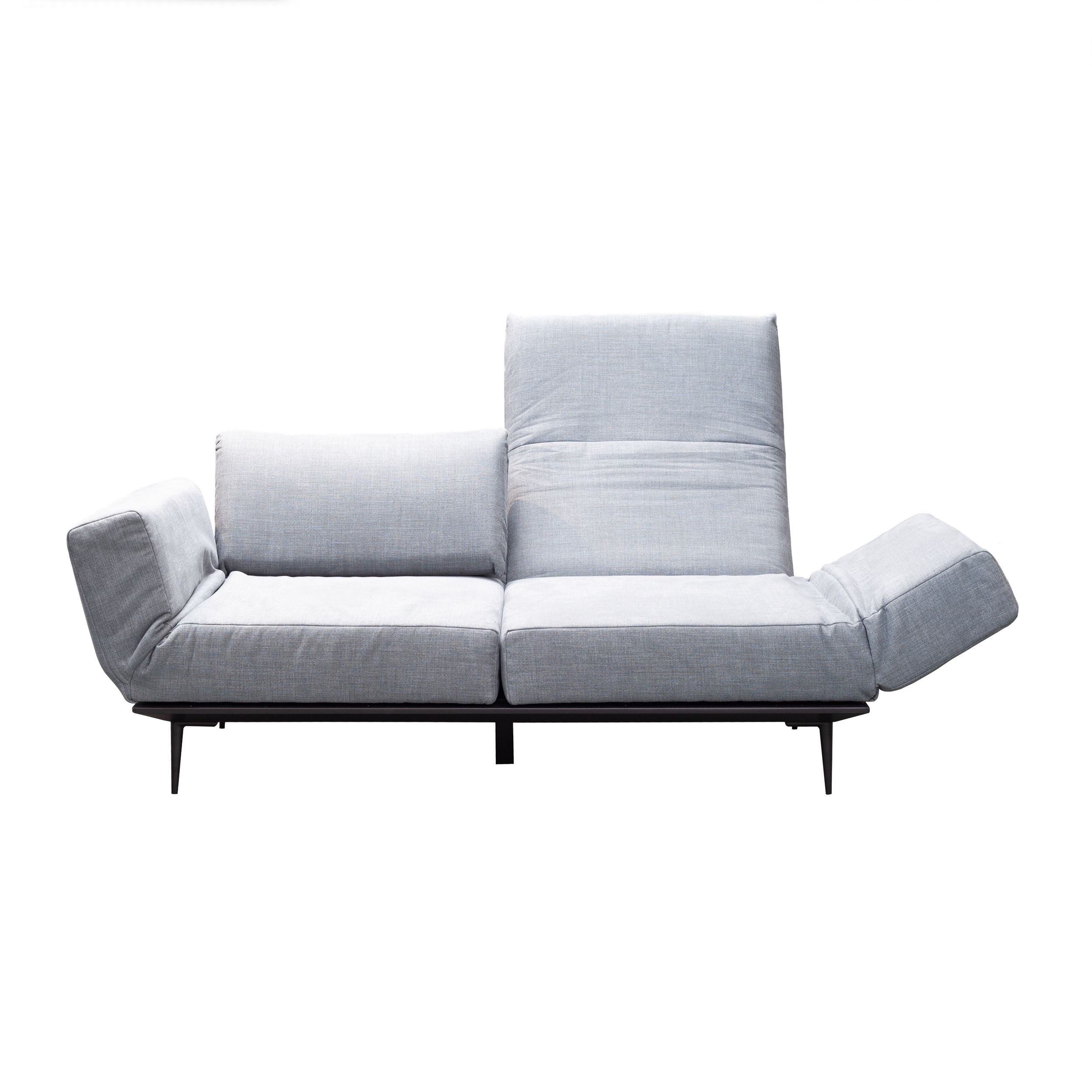Schlafsofa Jill von Franz Fertig in grau als Detailbild Freisteller 01