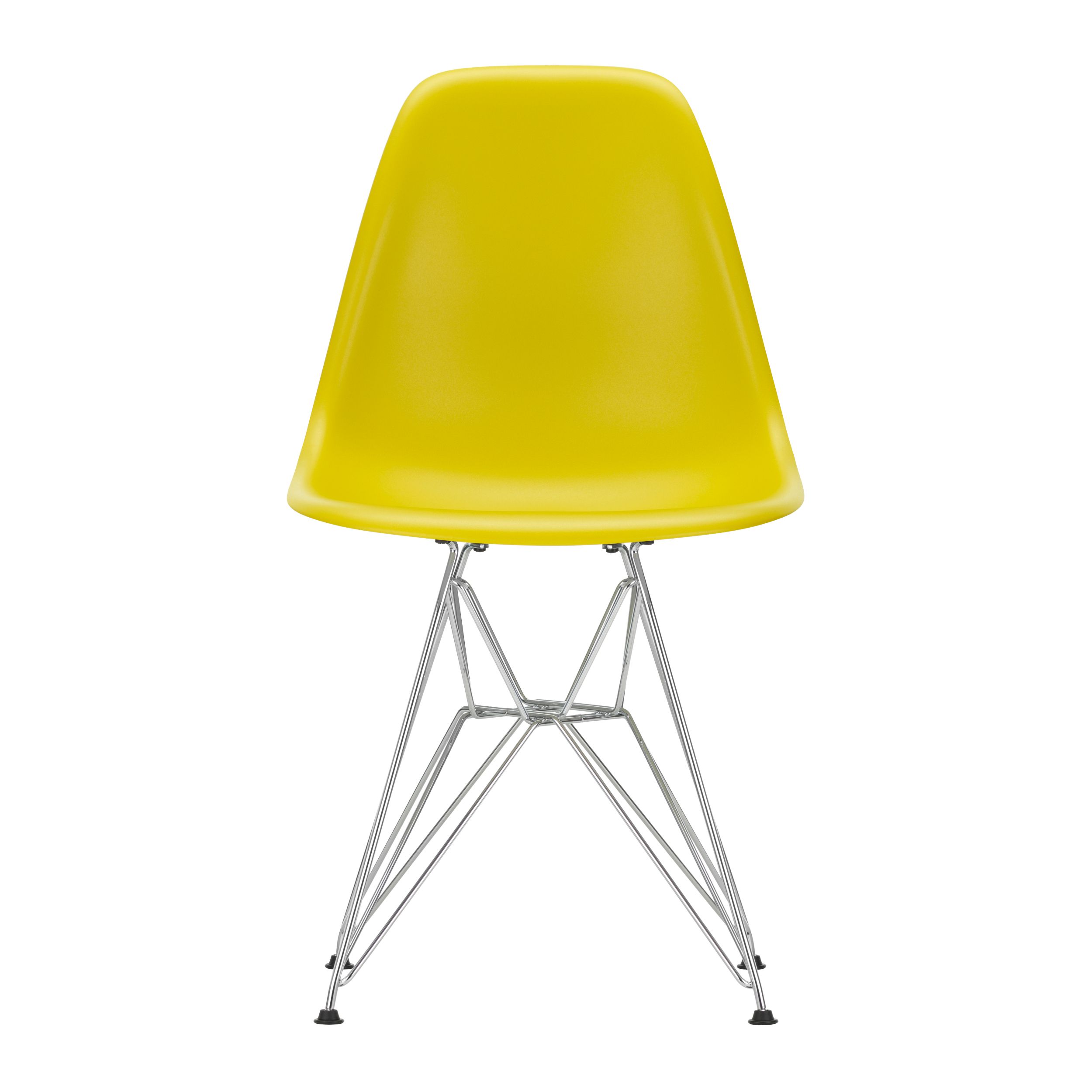 Schalenstuhl Eames von Vitra in gelb als Freisteller