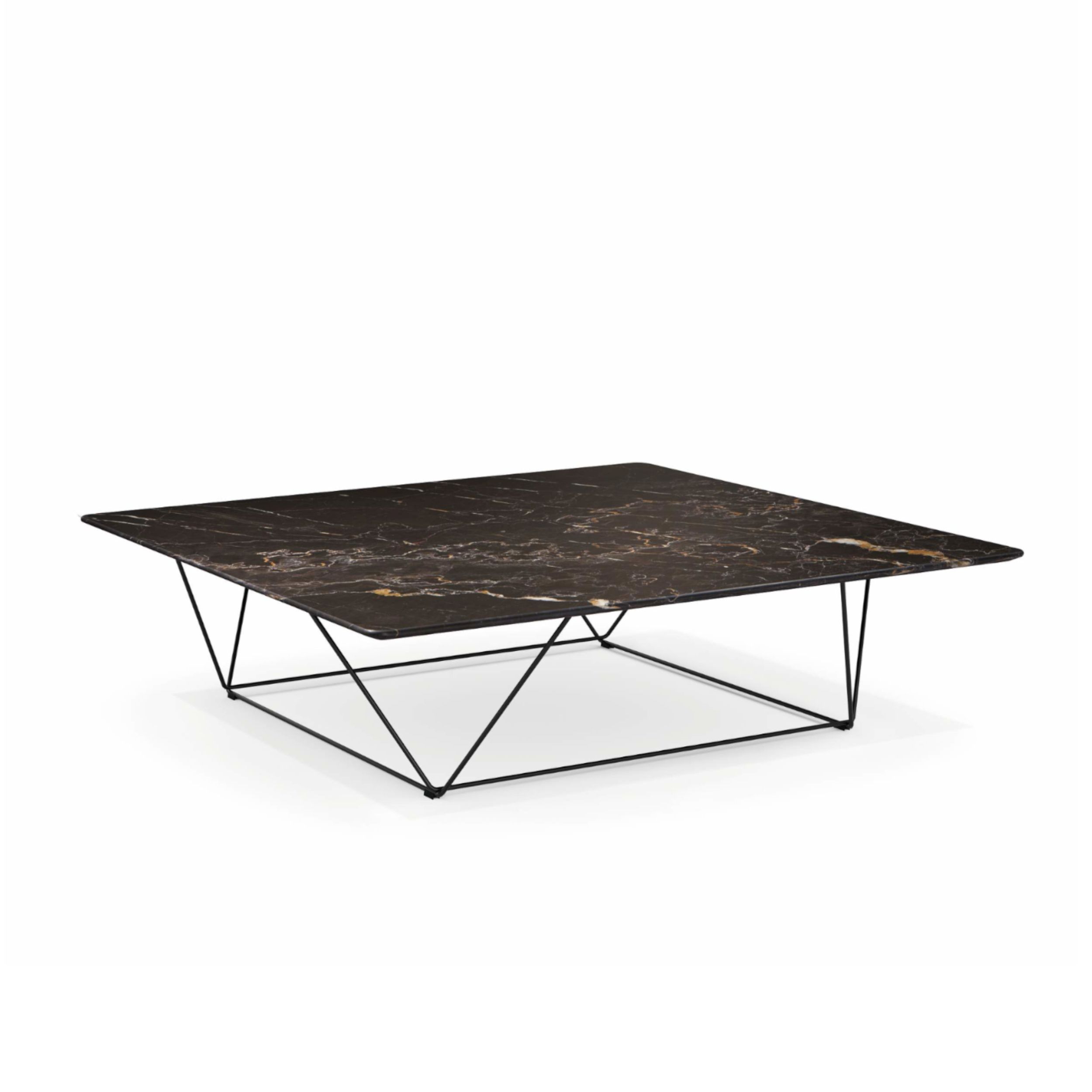 Couchtisch Oki Table von Walter Knoll in schwarzem Marmor als Freisteller