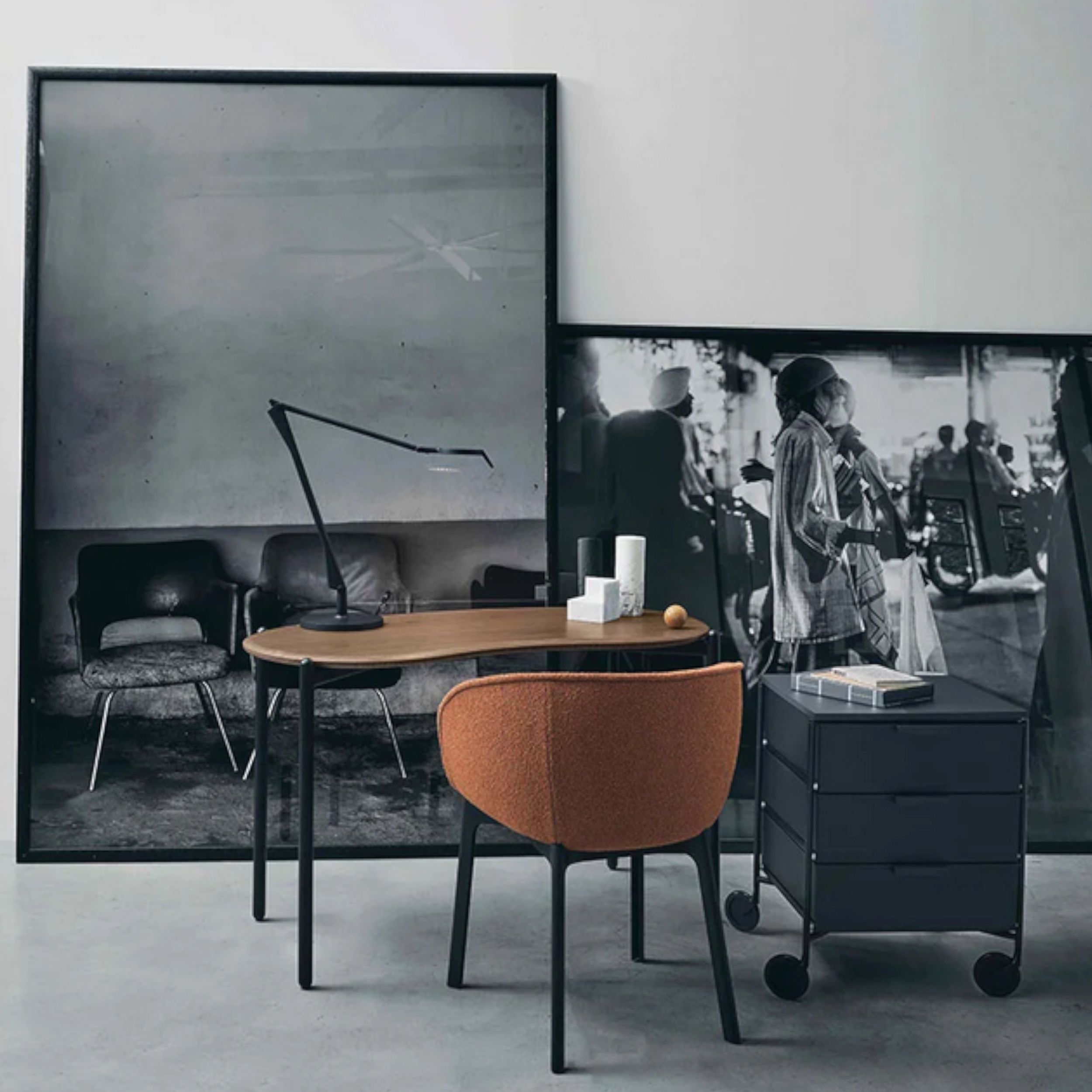 Rollcontainer Mobil Mat von Kartell in schwarz weiteres Milieubild