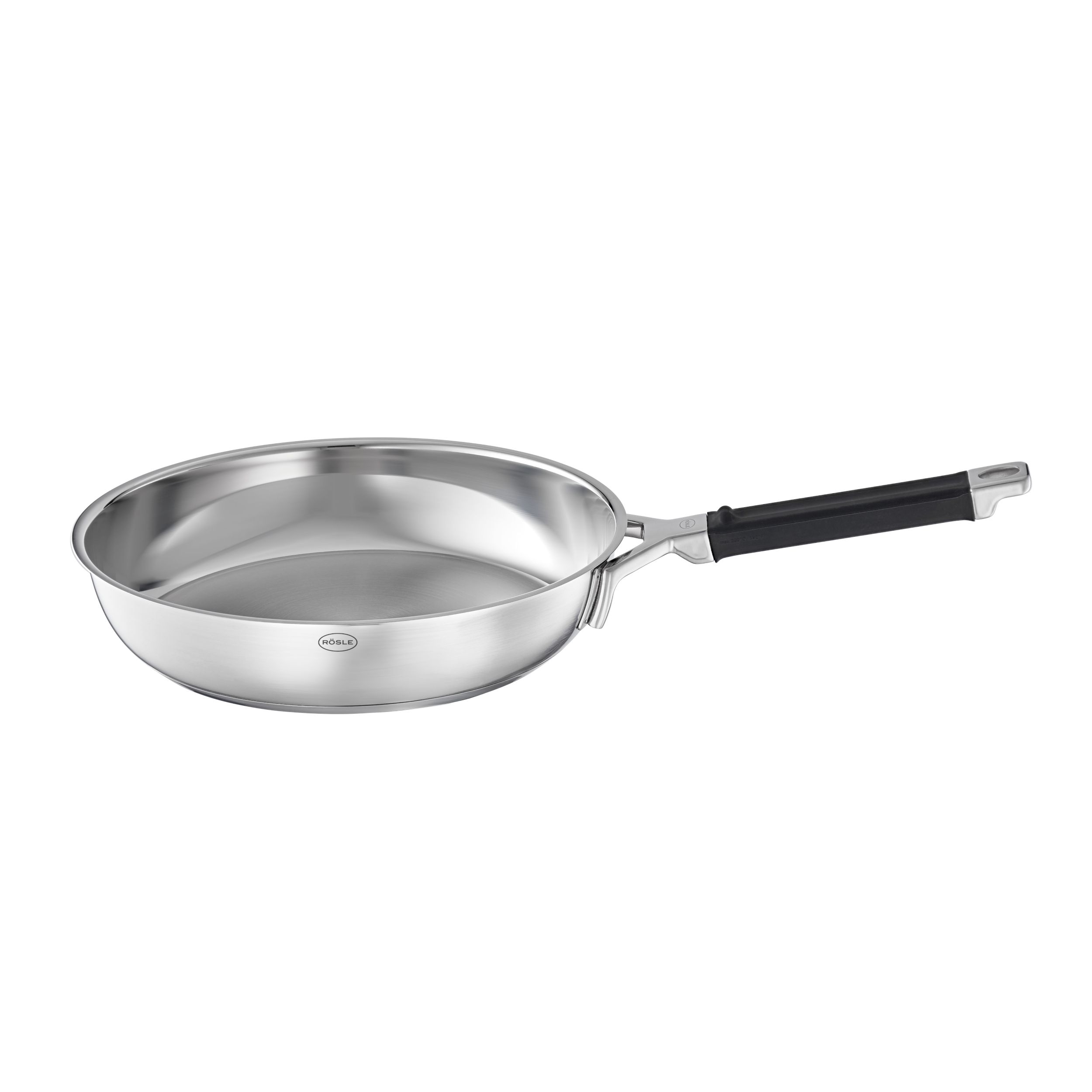 Bratpfanne Silence Pro von Rösle silber Freisteller