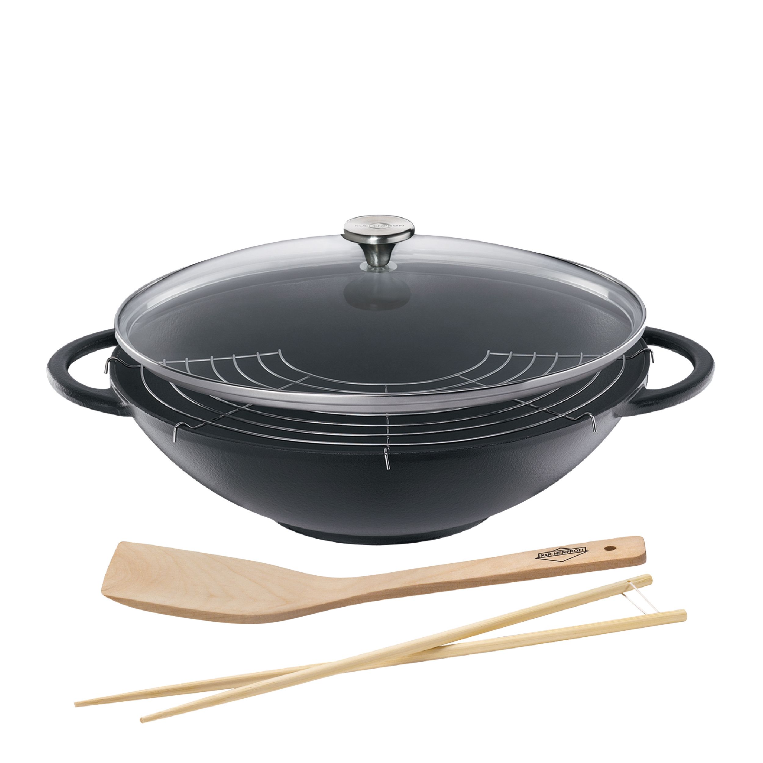 Wok Set Provence von Küchenprofi schwarz Freisteller