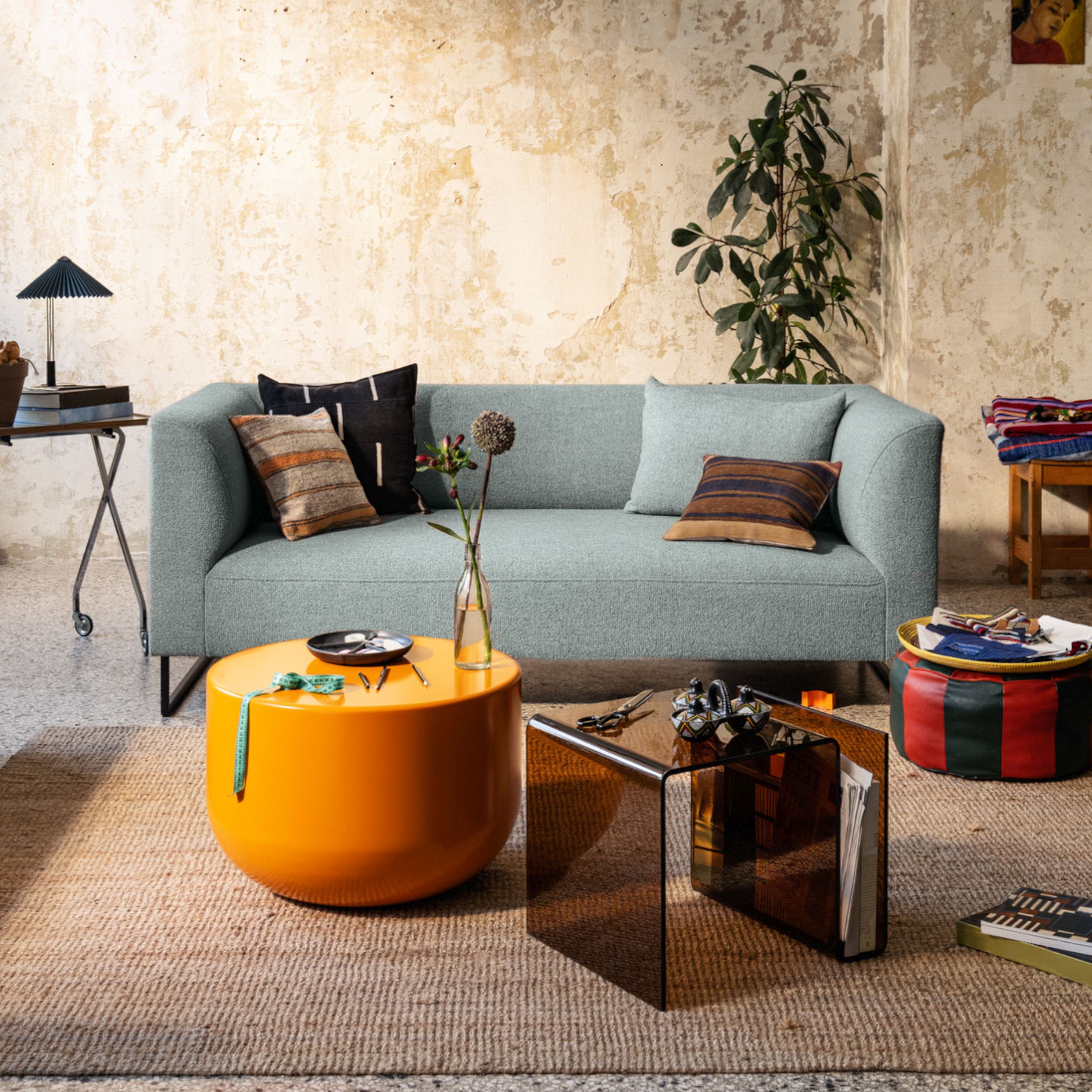 Sofa Collection Freistil 160 von Rolf Benz als Milieubild in grau